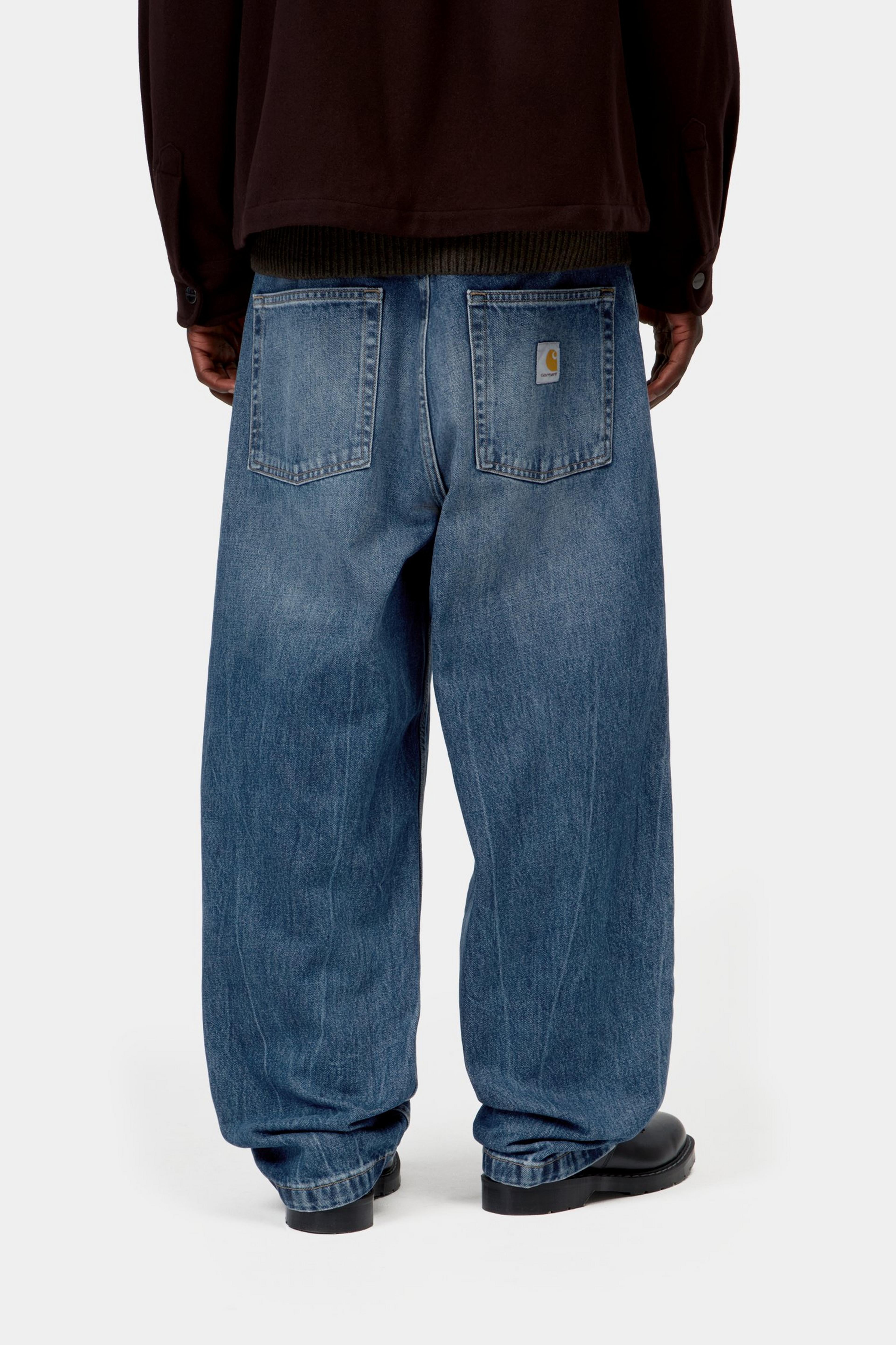 Brandon Pant - Blue, marble used wash
