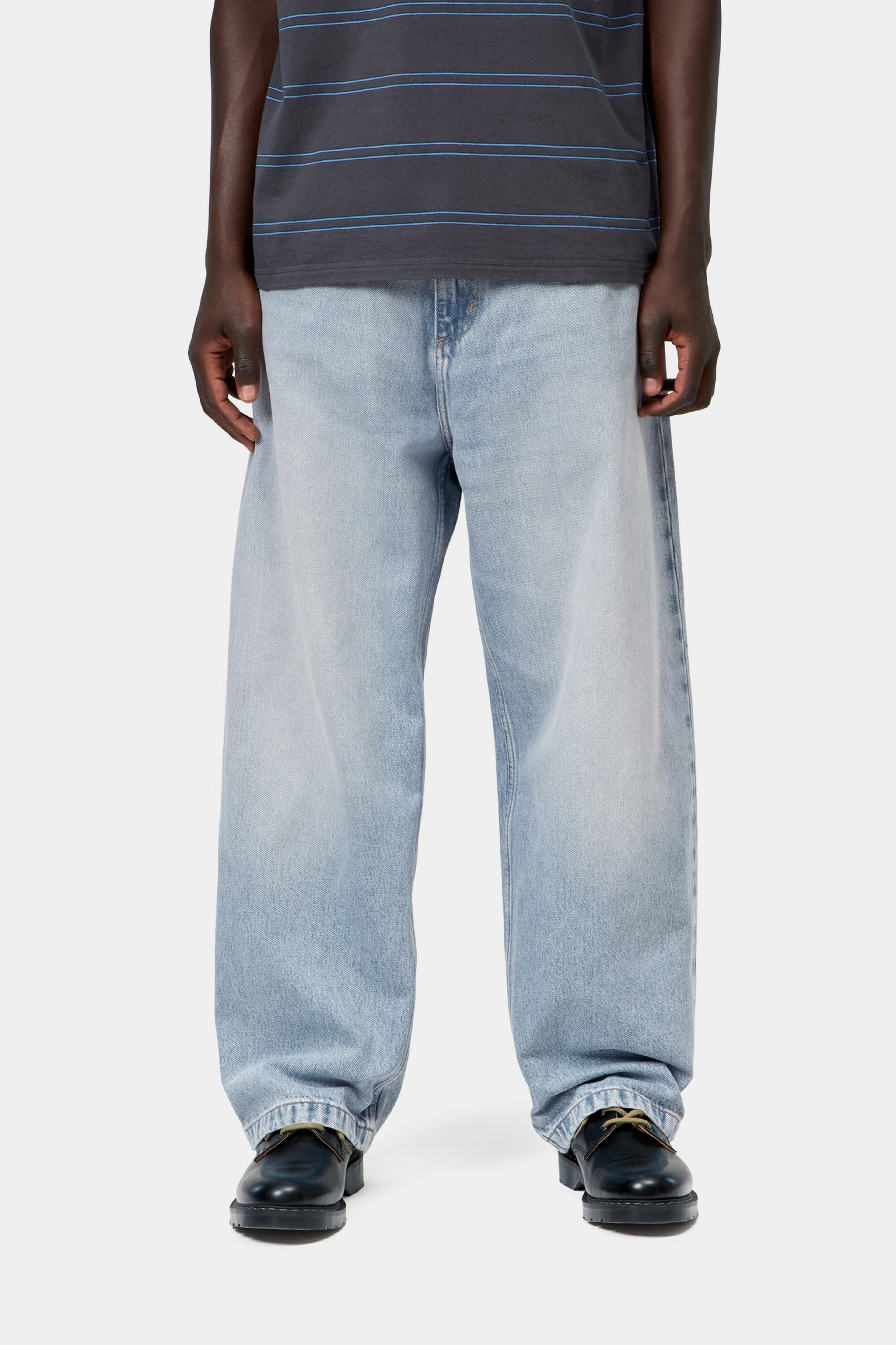 Brandon Pant - Blue, Heavy worn bleached 2