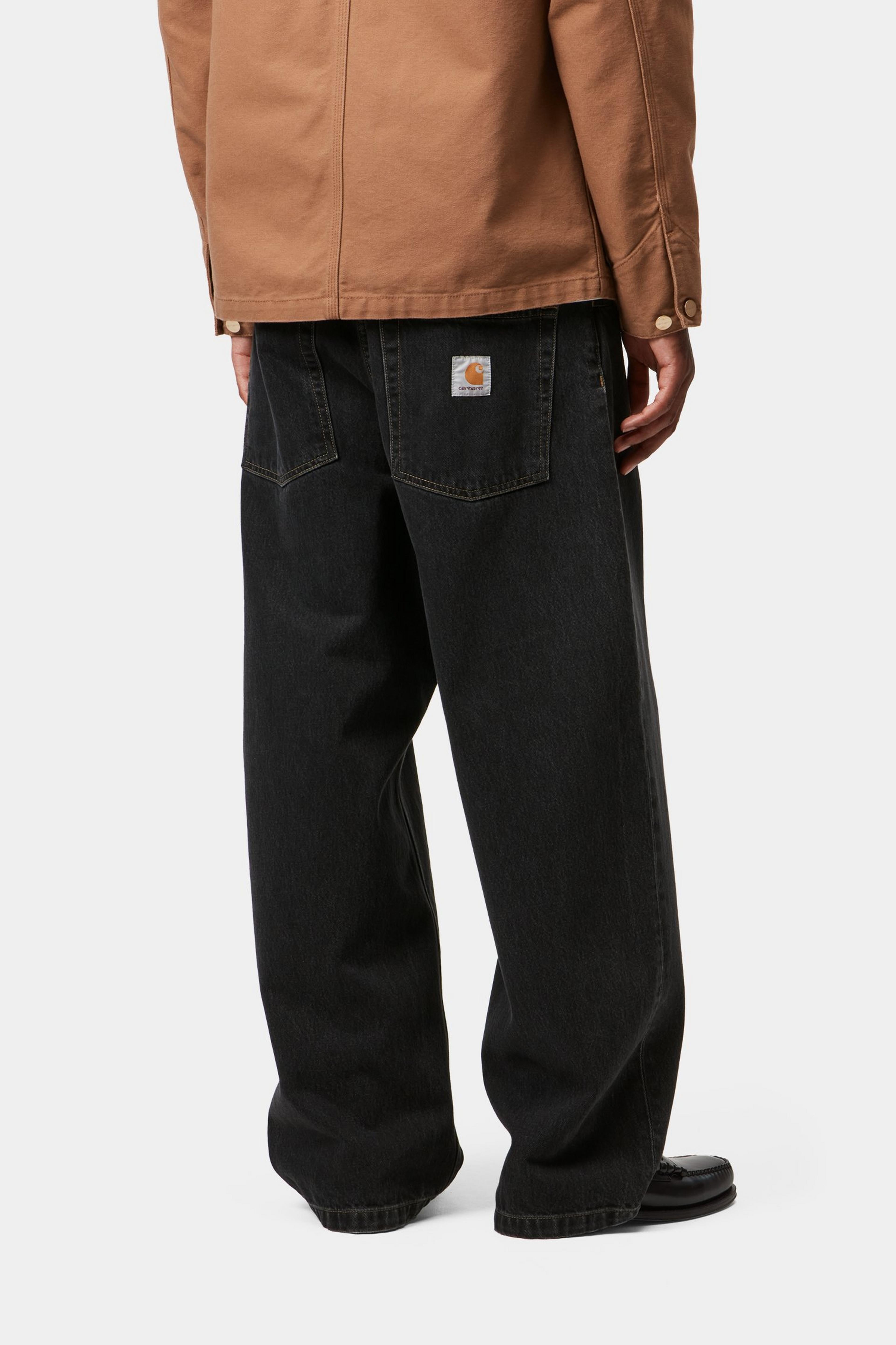 Brandon Pant - Black, stone washed