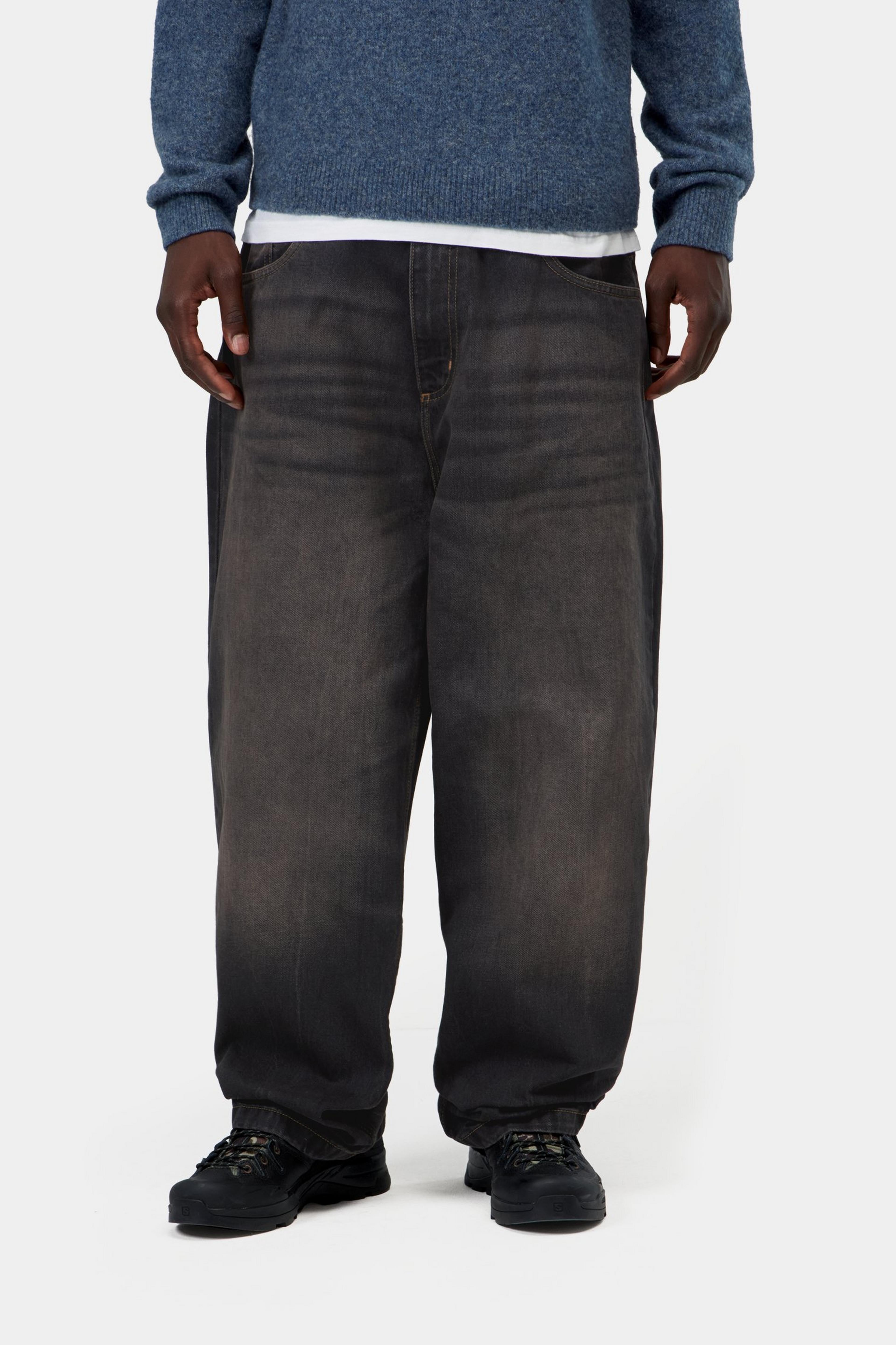 Brandon Pant - Black tobacco used wash 2