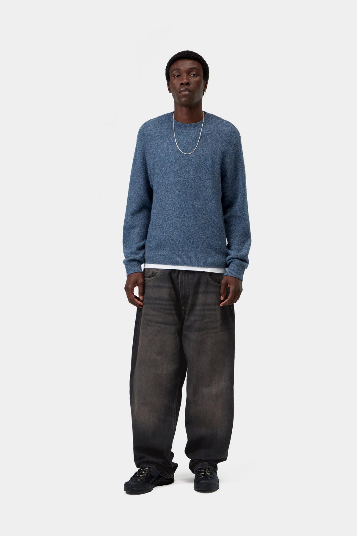 Brandon Pant - Black tobacco used wash