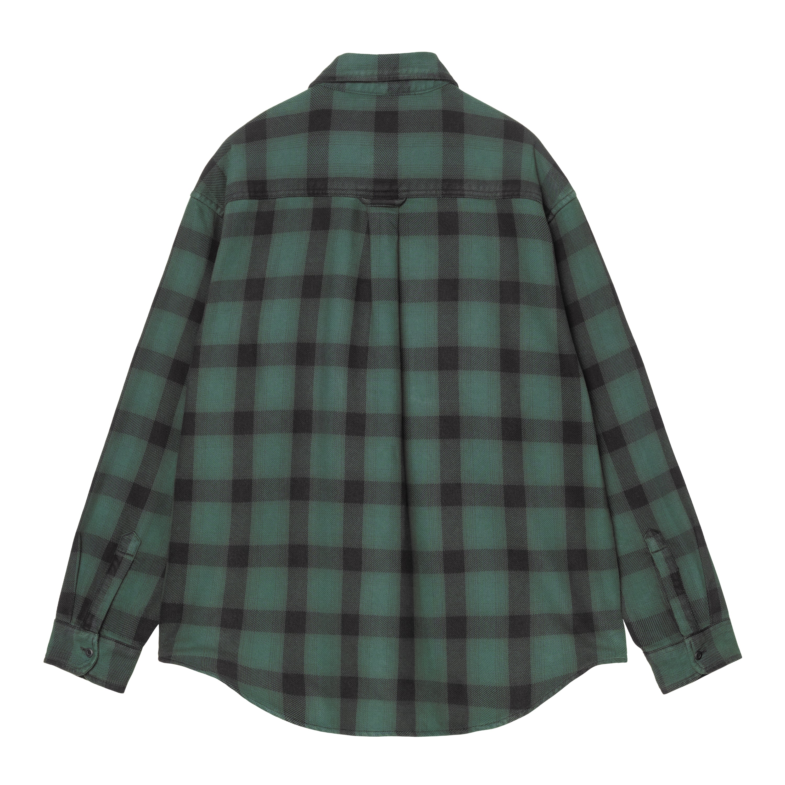 L/S Edmands Shirt - Edmands Check, Natural / Kale Green