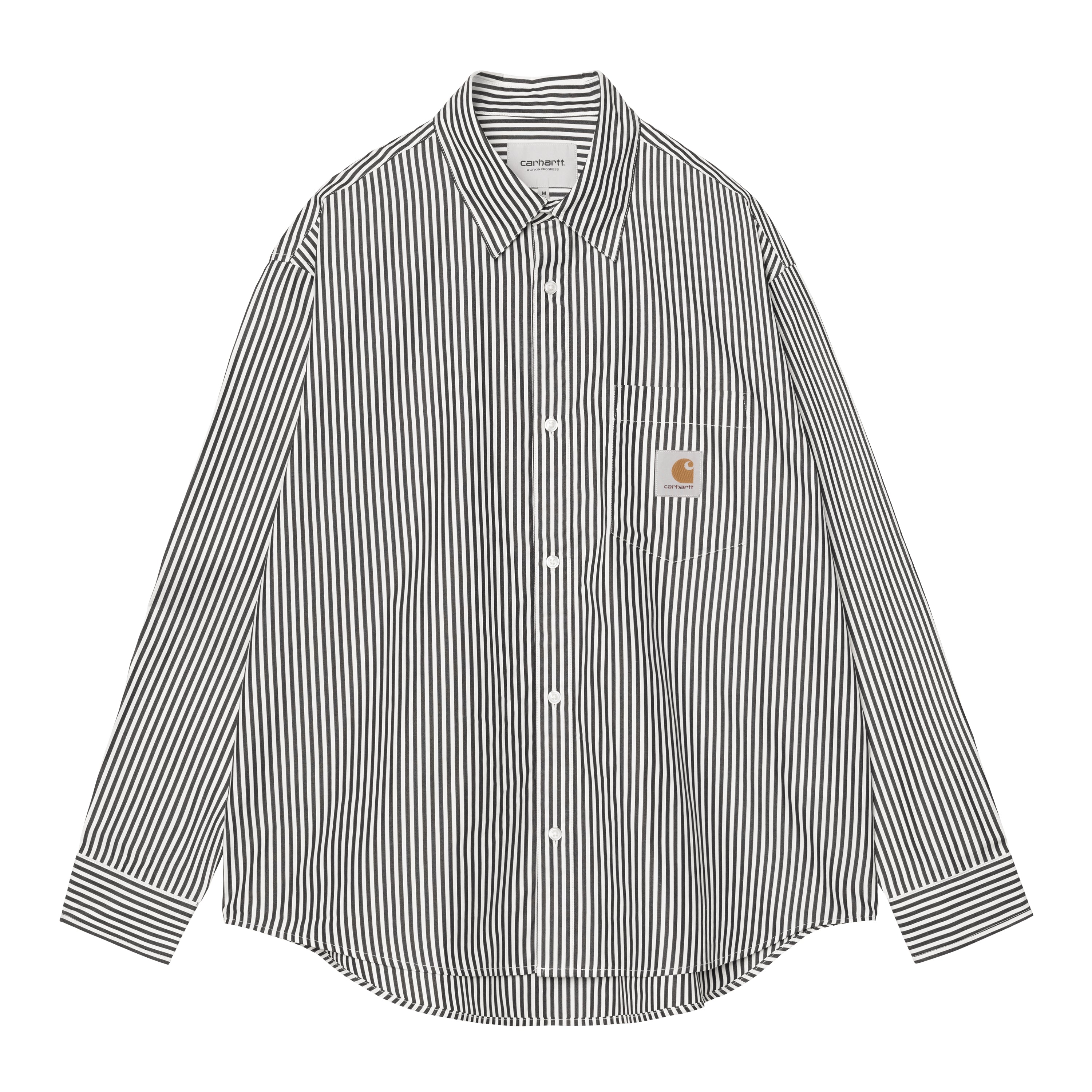 L/S Daldry Shirt - Daldry Stripe, Black / Wax