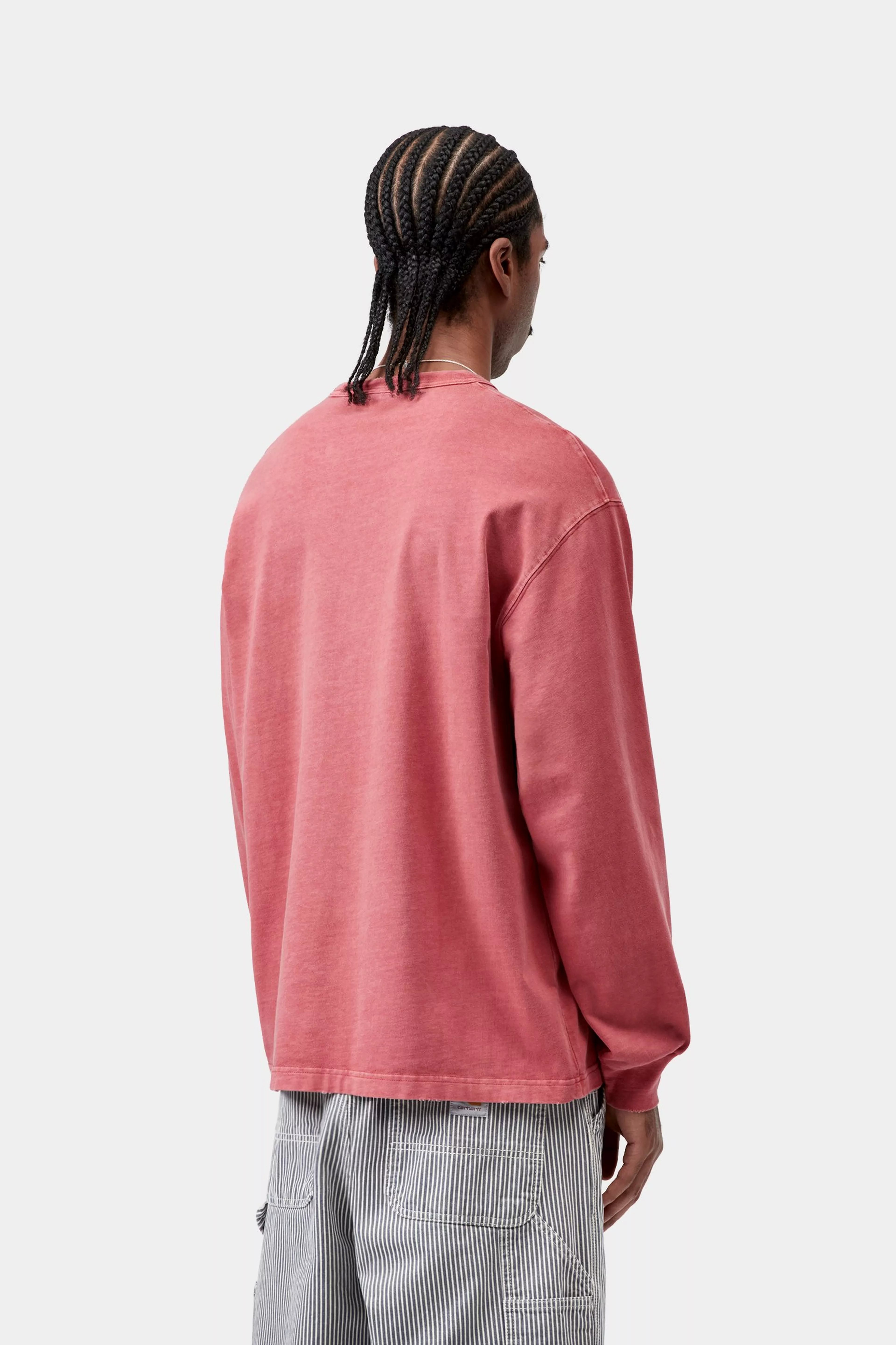 L/S Torion Pocket T-Shirt - Marsala (grind wash) 3