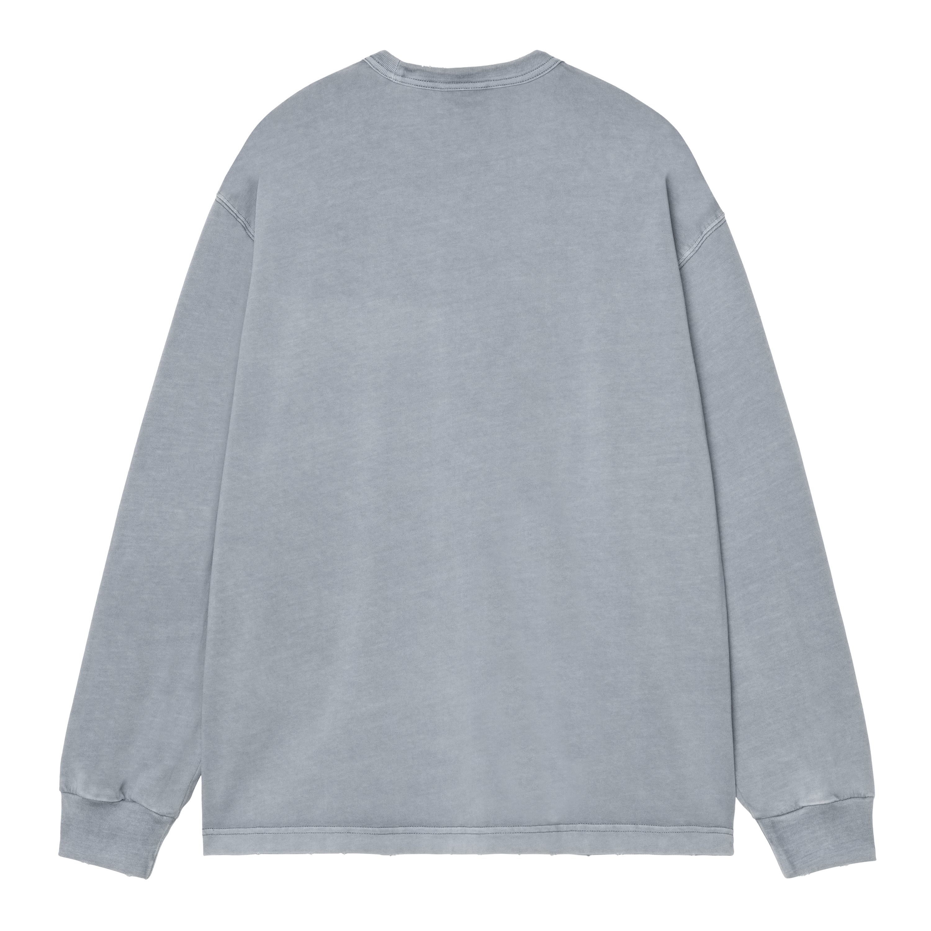 L/S Torion Pocket T-Shirt - Office Blue (grind wash) 5