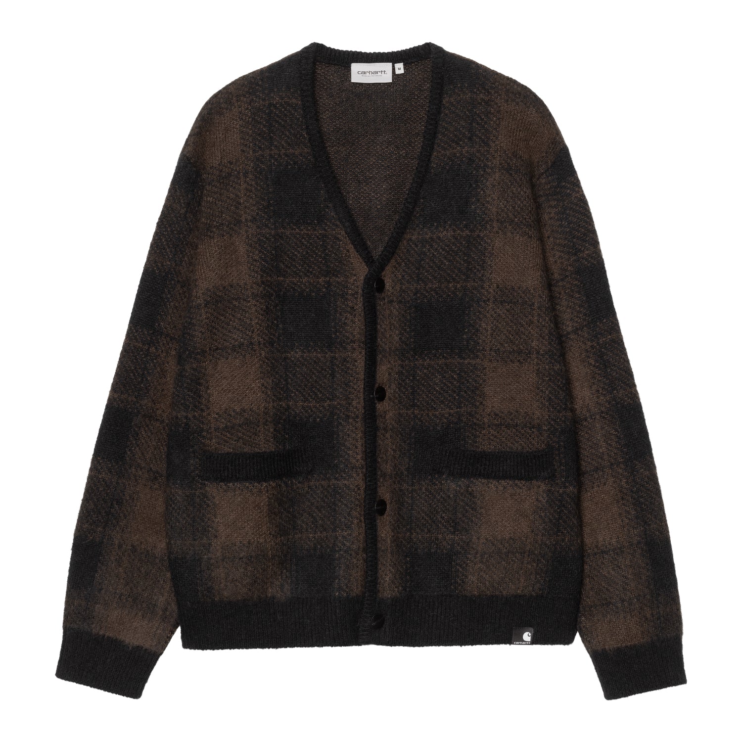 Everson Cardigan - Everson Jacquard, Black / Palisander 1