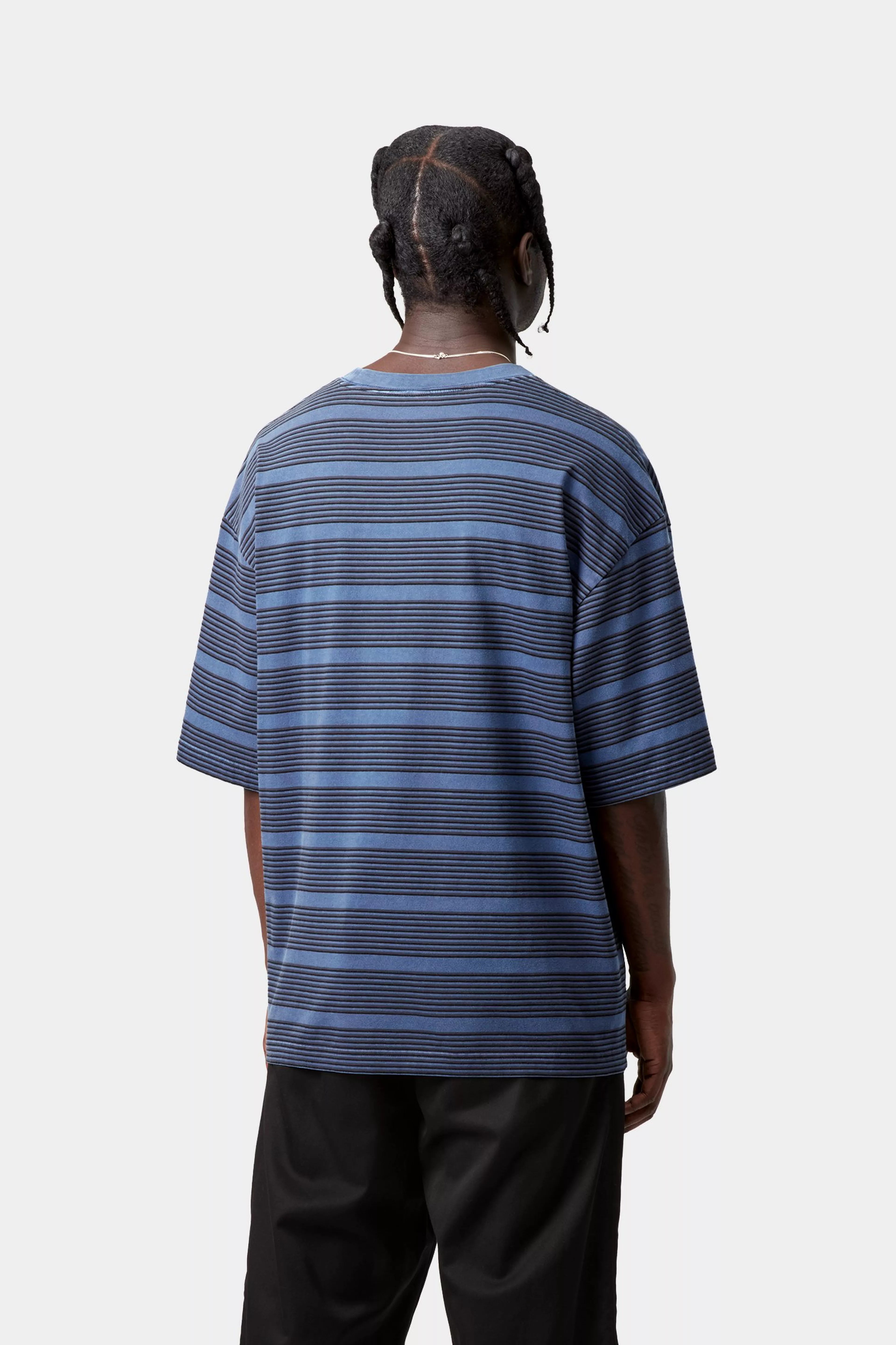 S/S Hanson T-Shirt - Hanson Stripe, Jupiter (garment dyed)