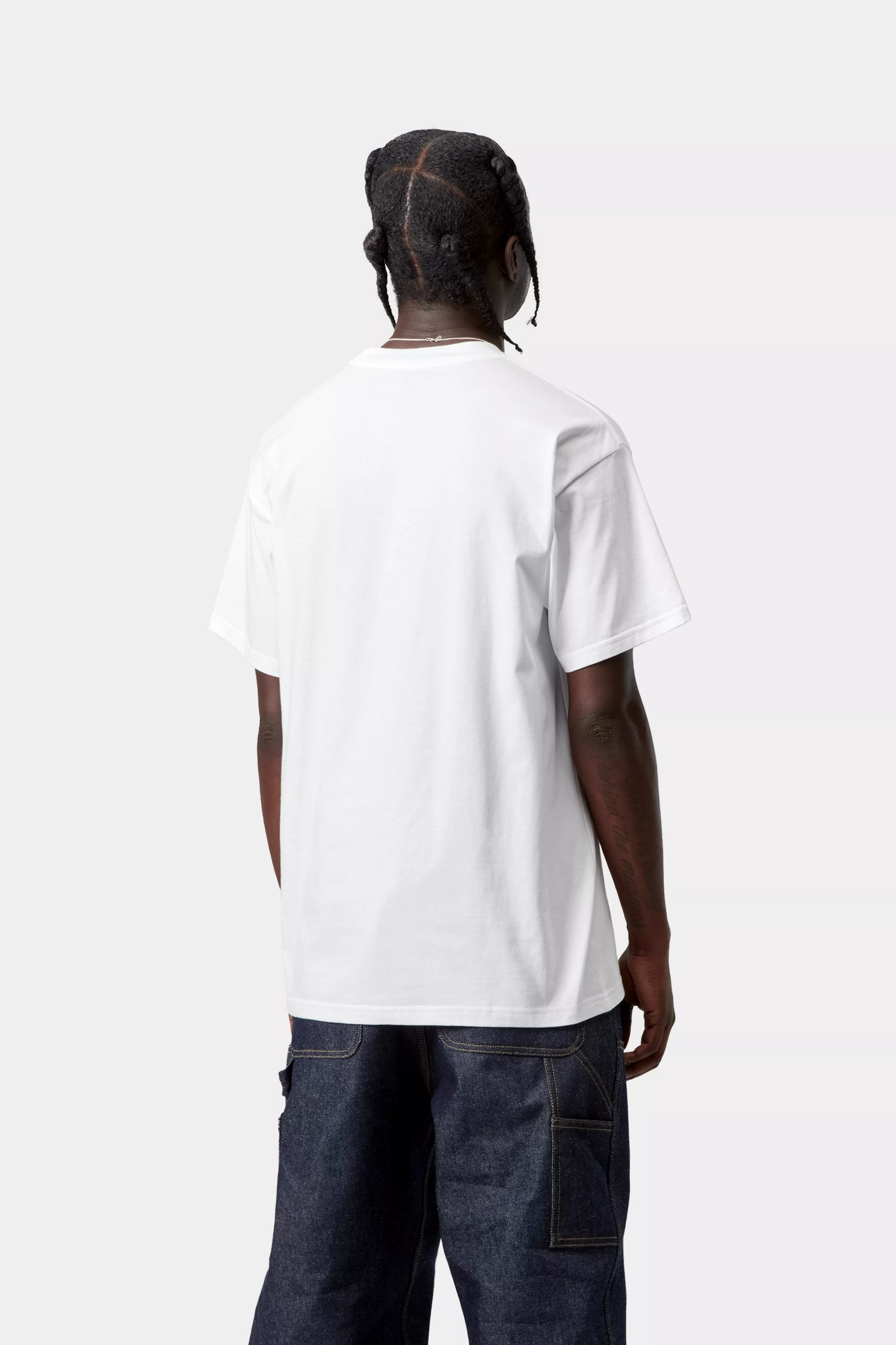 S/S Moving Letterpress T-Shirt - White 3