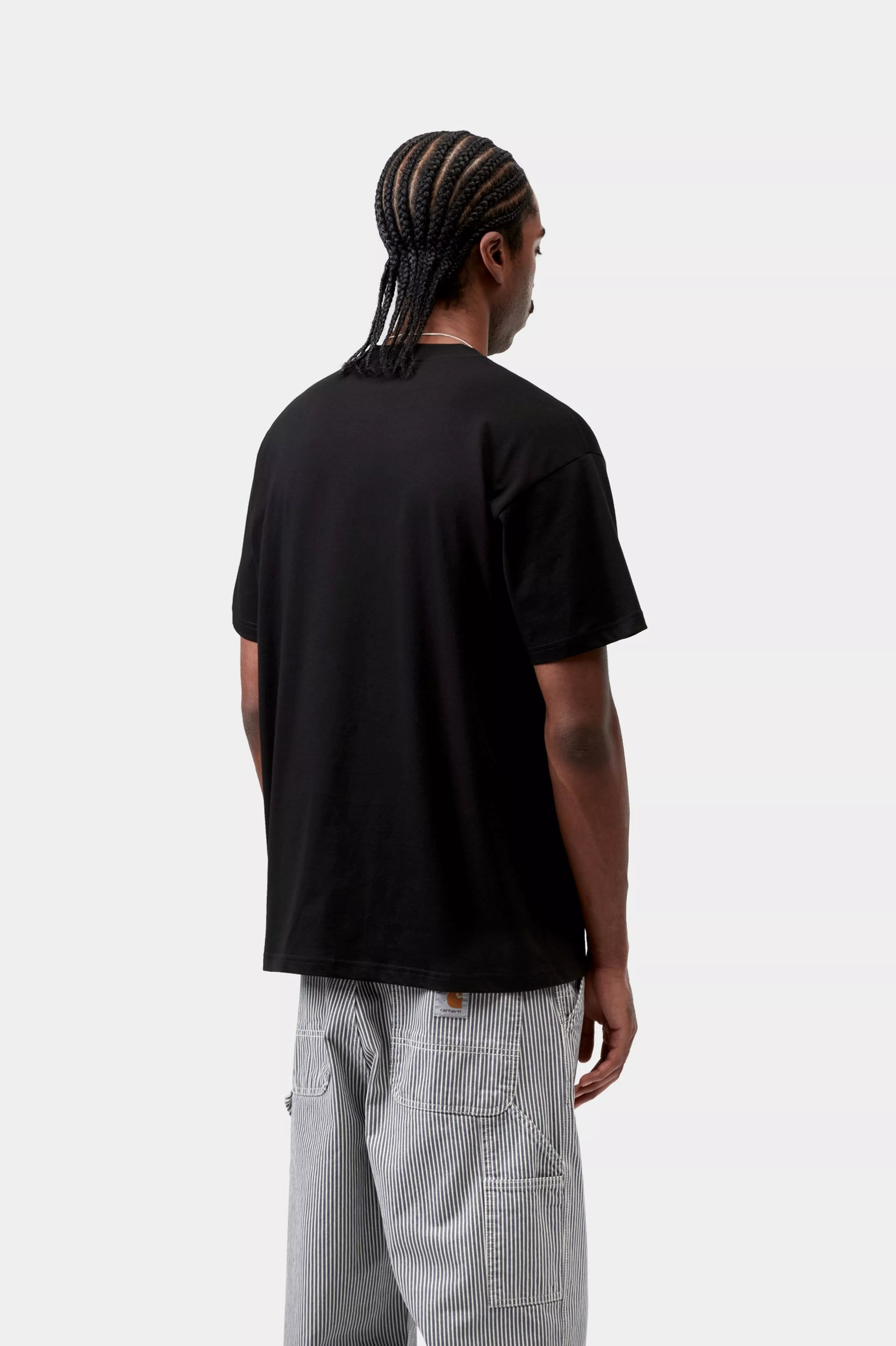 S/S Moving Letterpress T-Shirt - Black 3