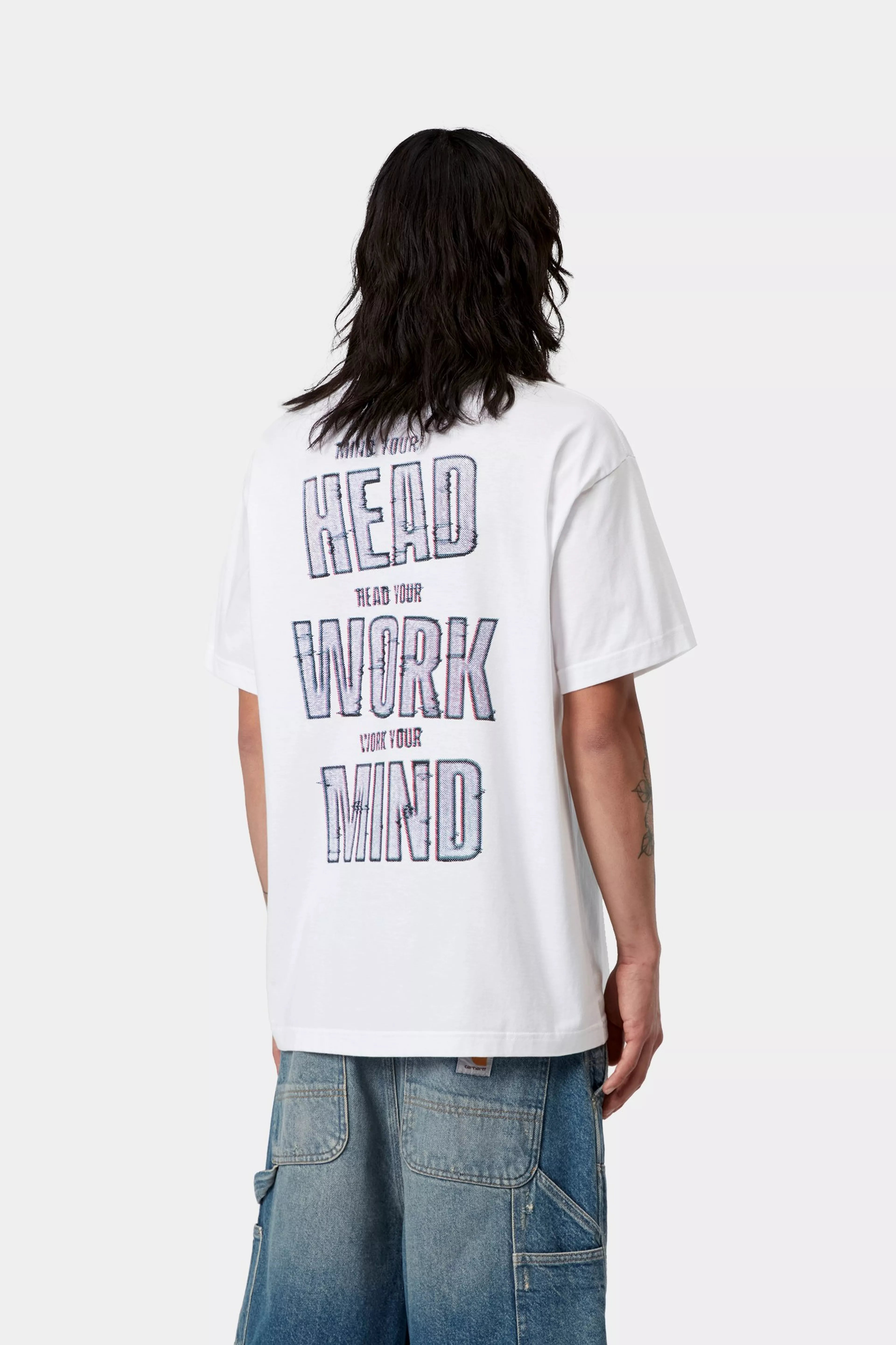 S/S Mind Your Head T-Shirt - White 3