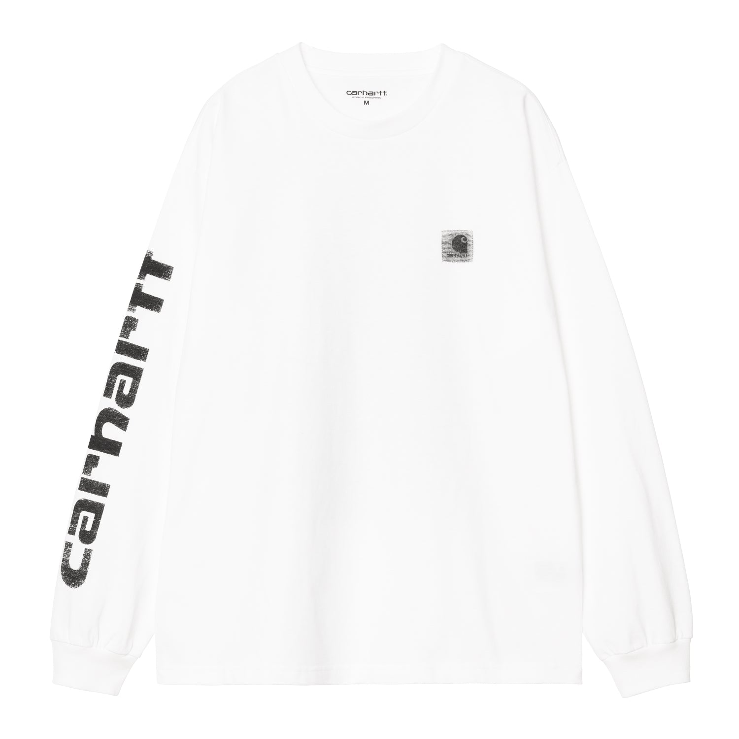 L/S Archive Script T-Shirt - White 1