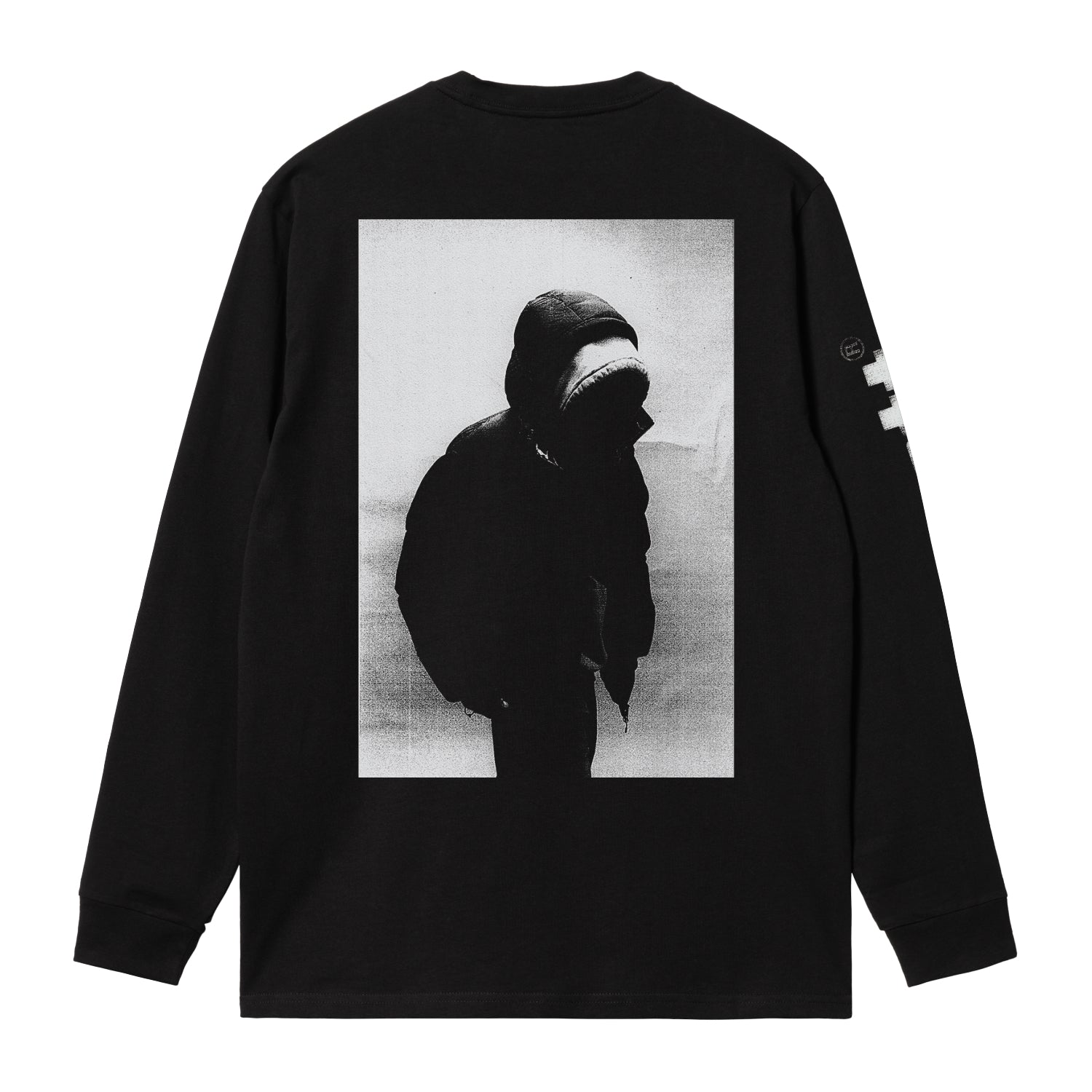 L/S Archive Script T-Shirt - Black