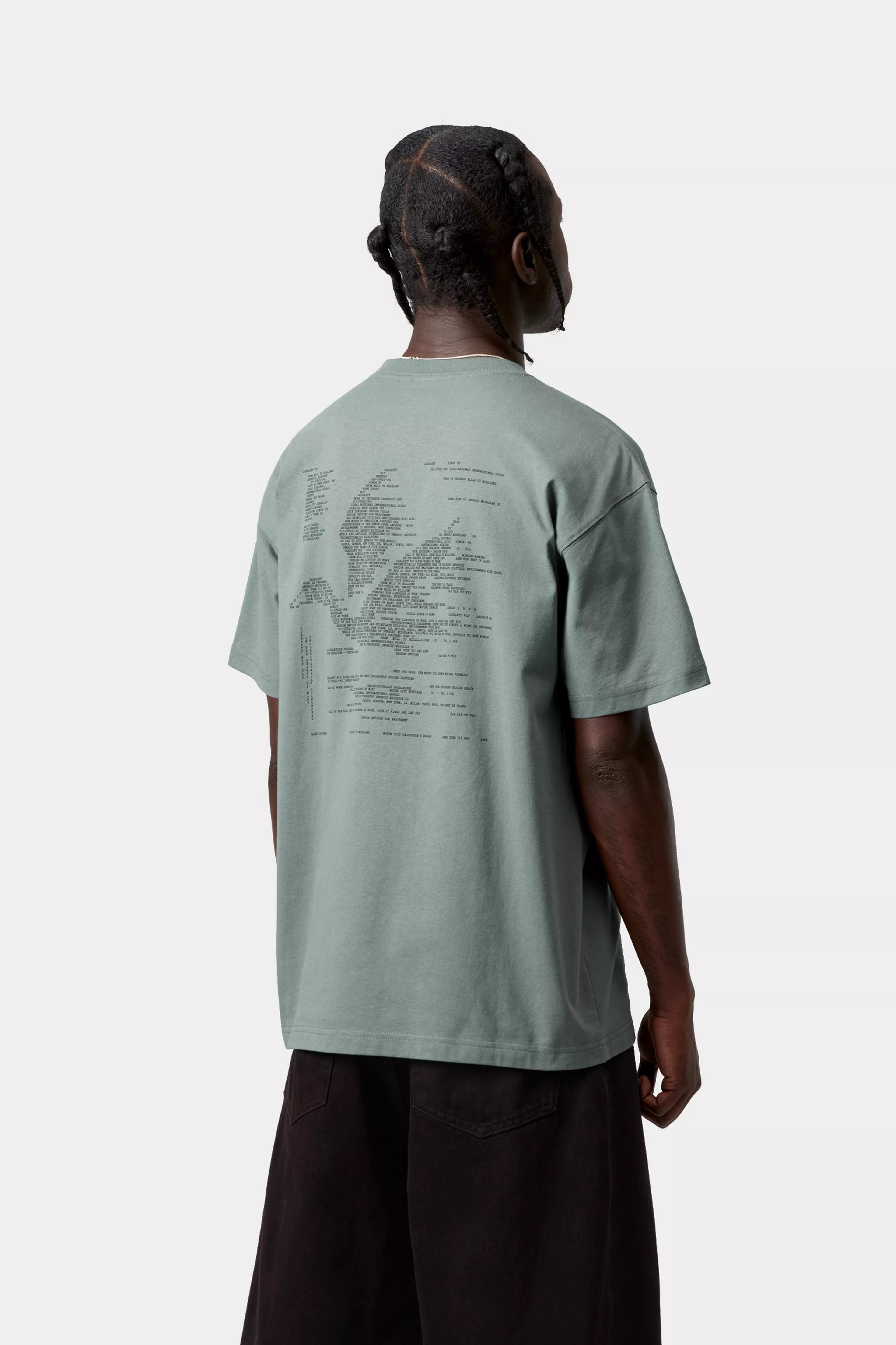 S/S Punched T-Shirt - Velvet Green 3