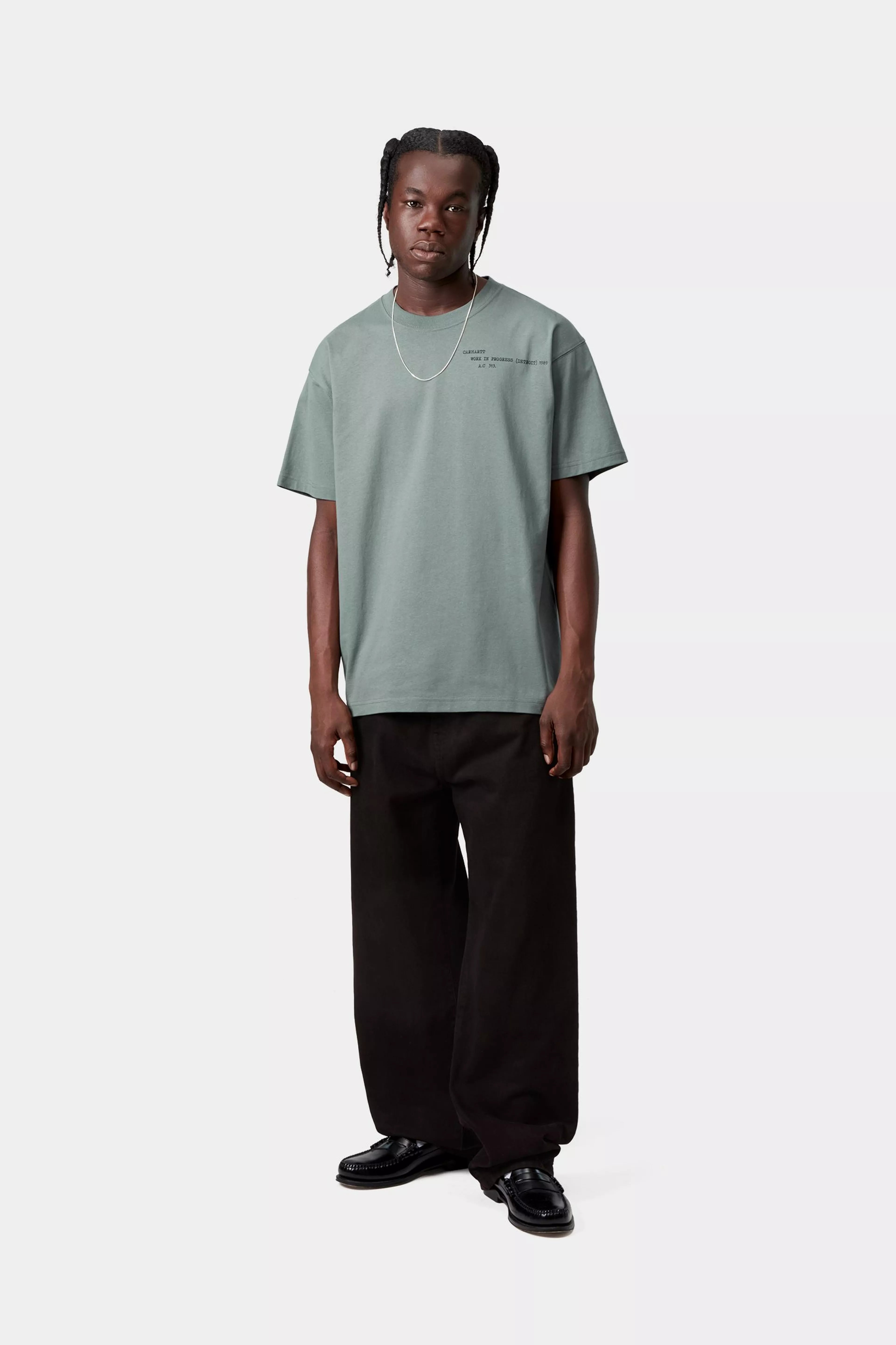 S/S Punched T-Shirt - Velvet Green 4