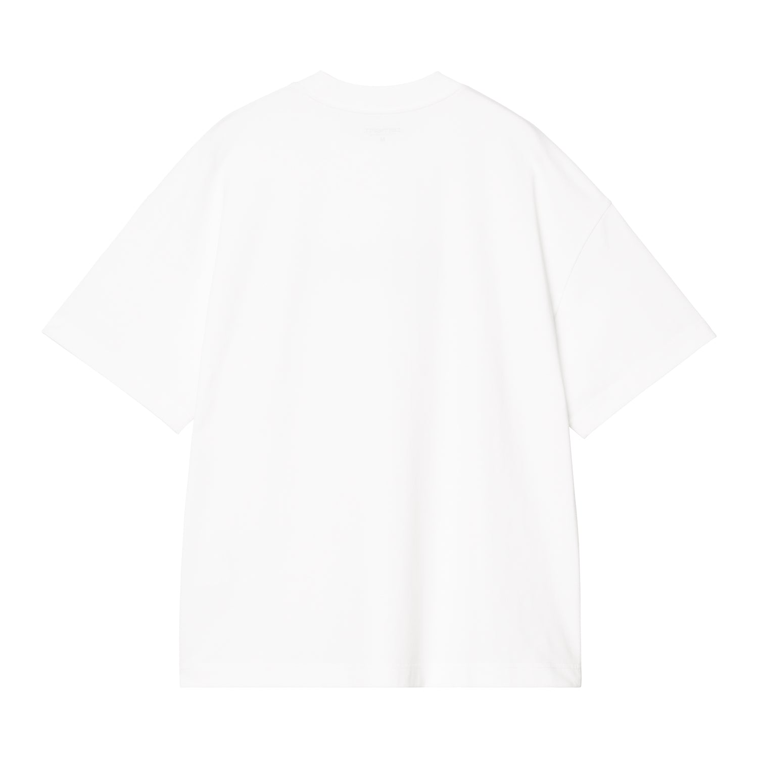 S/S Deconstructed Label T-Shirt - White 5