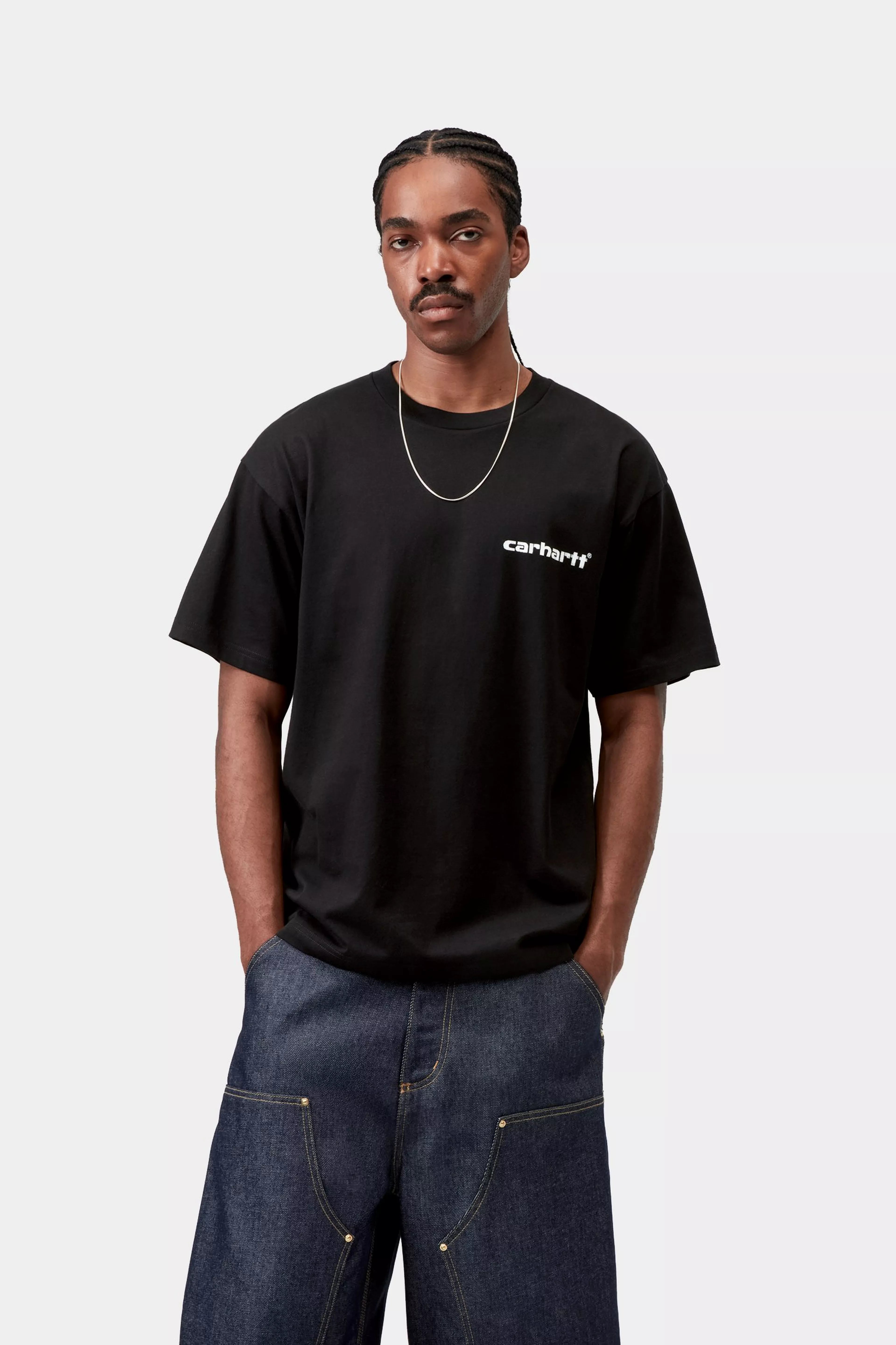 S/S Caps T-Shirt - Black