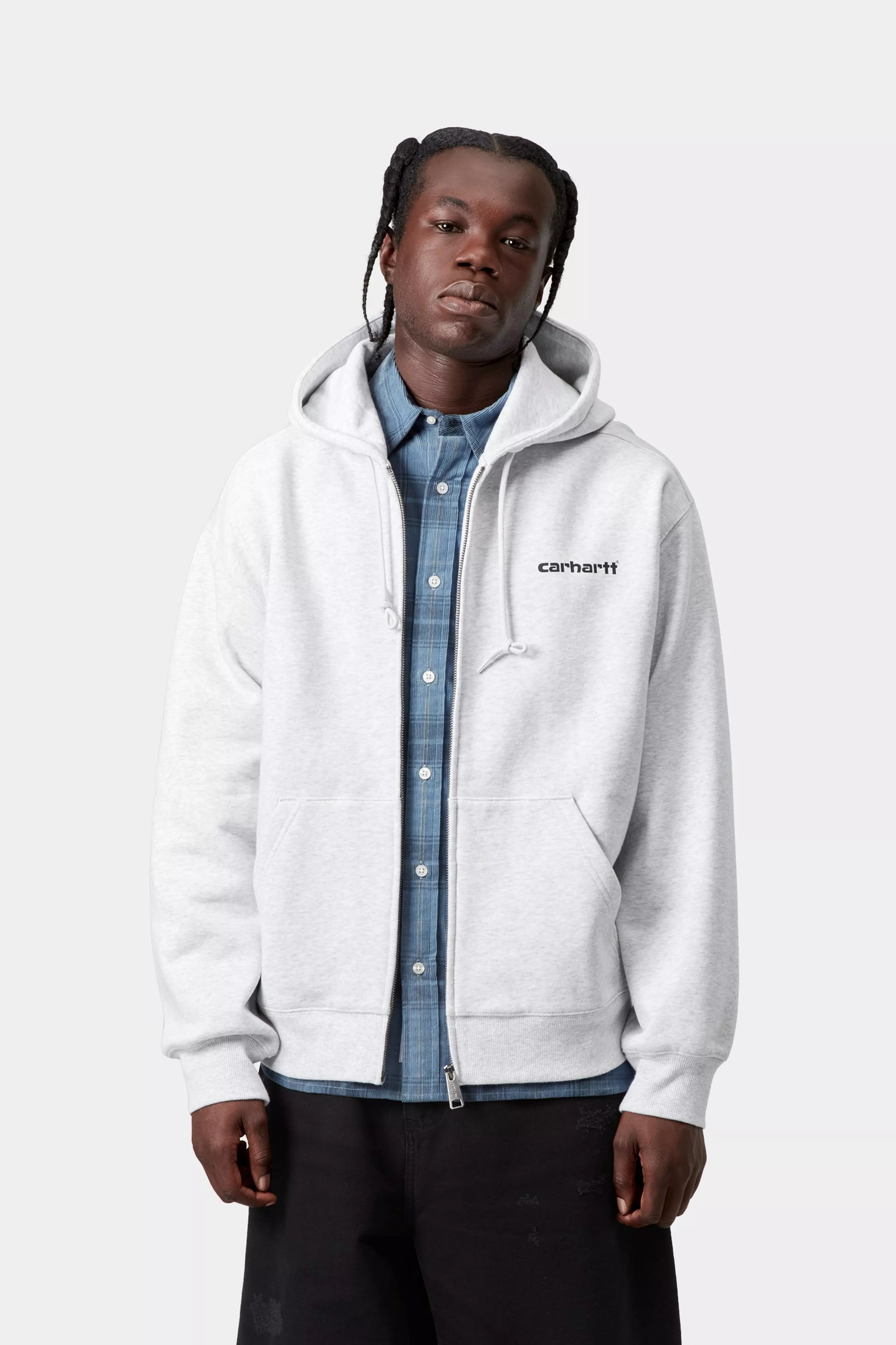 Hooded Archive Lines Jacket - Ash Heather 4