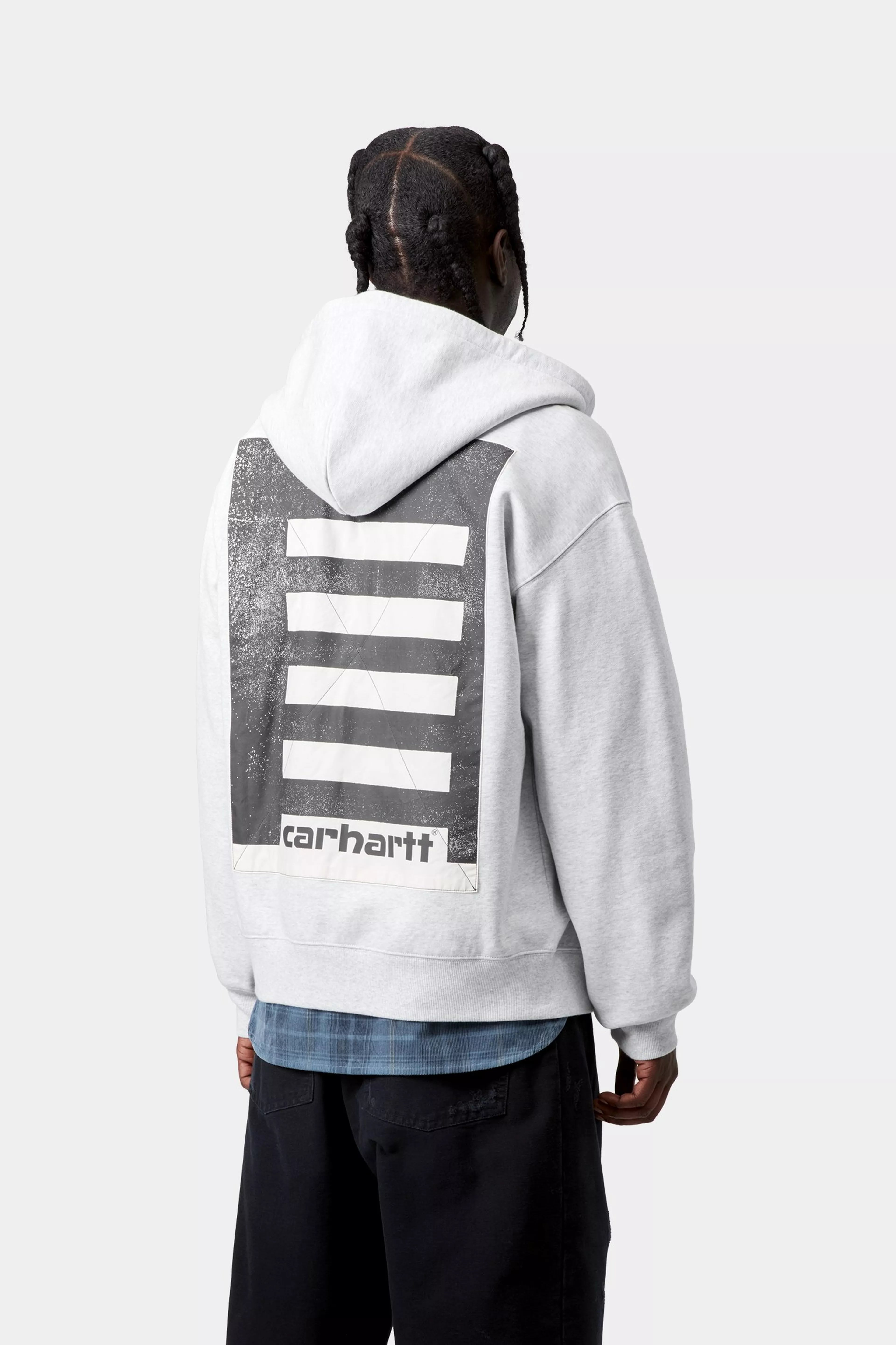 Hooded Archive Lines Jacket - Ash Heather 3