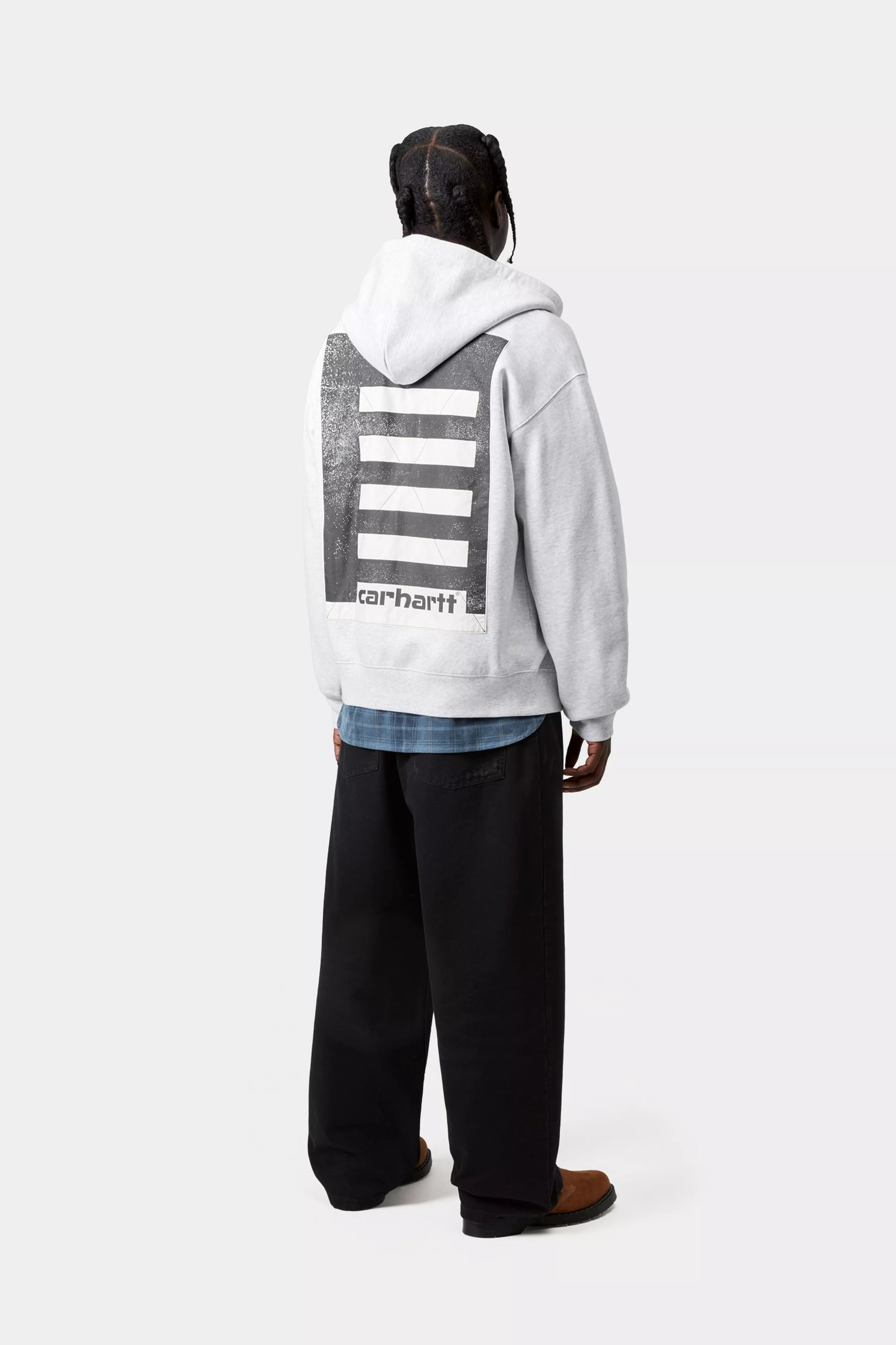 Hooded Archive Lines Jacket - Ash Heather 5