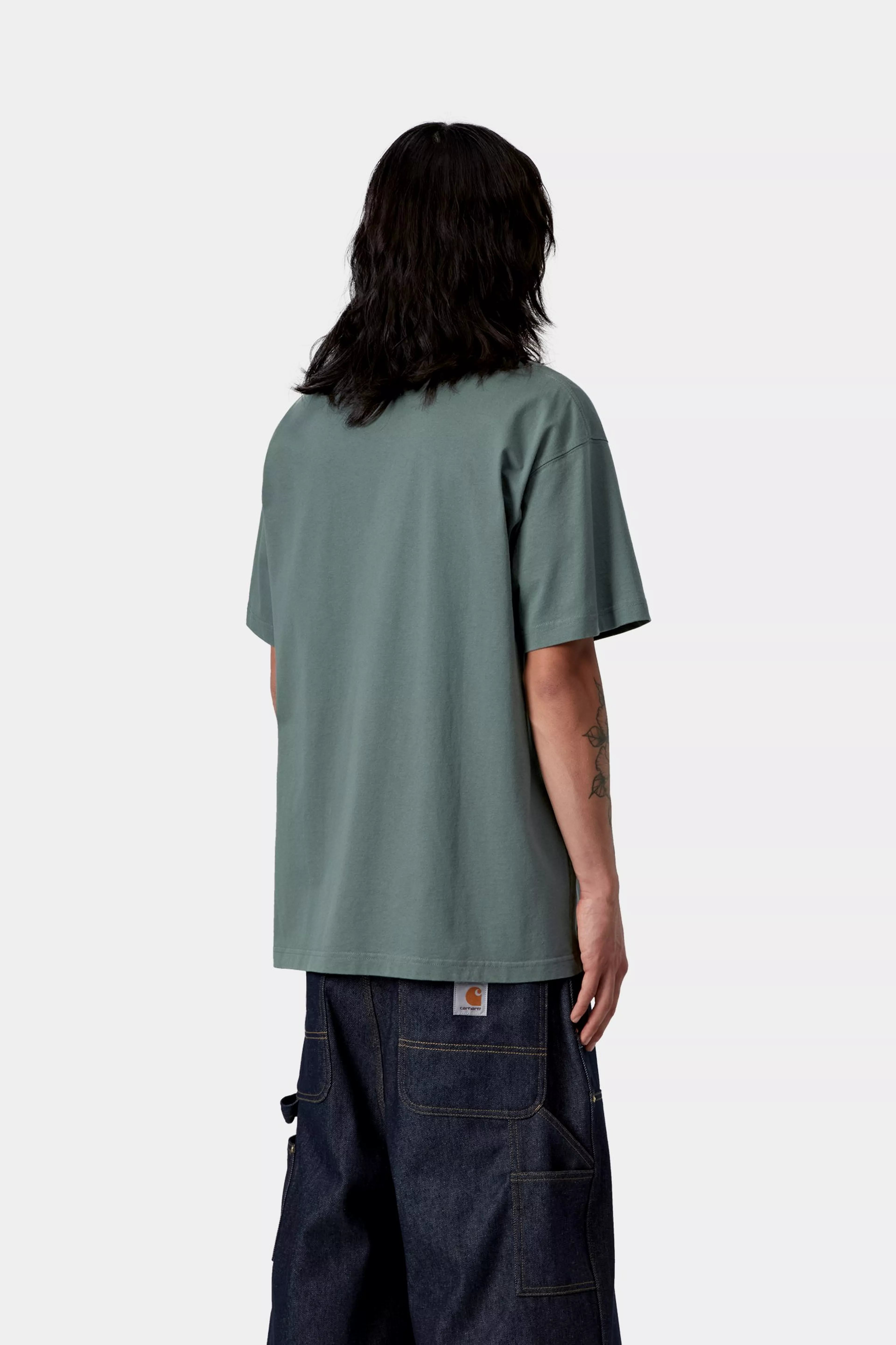 S/S Heavy Duty T-Shirt - Velvet Green (heavy enzyme wash)