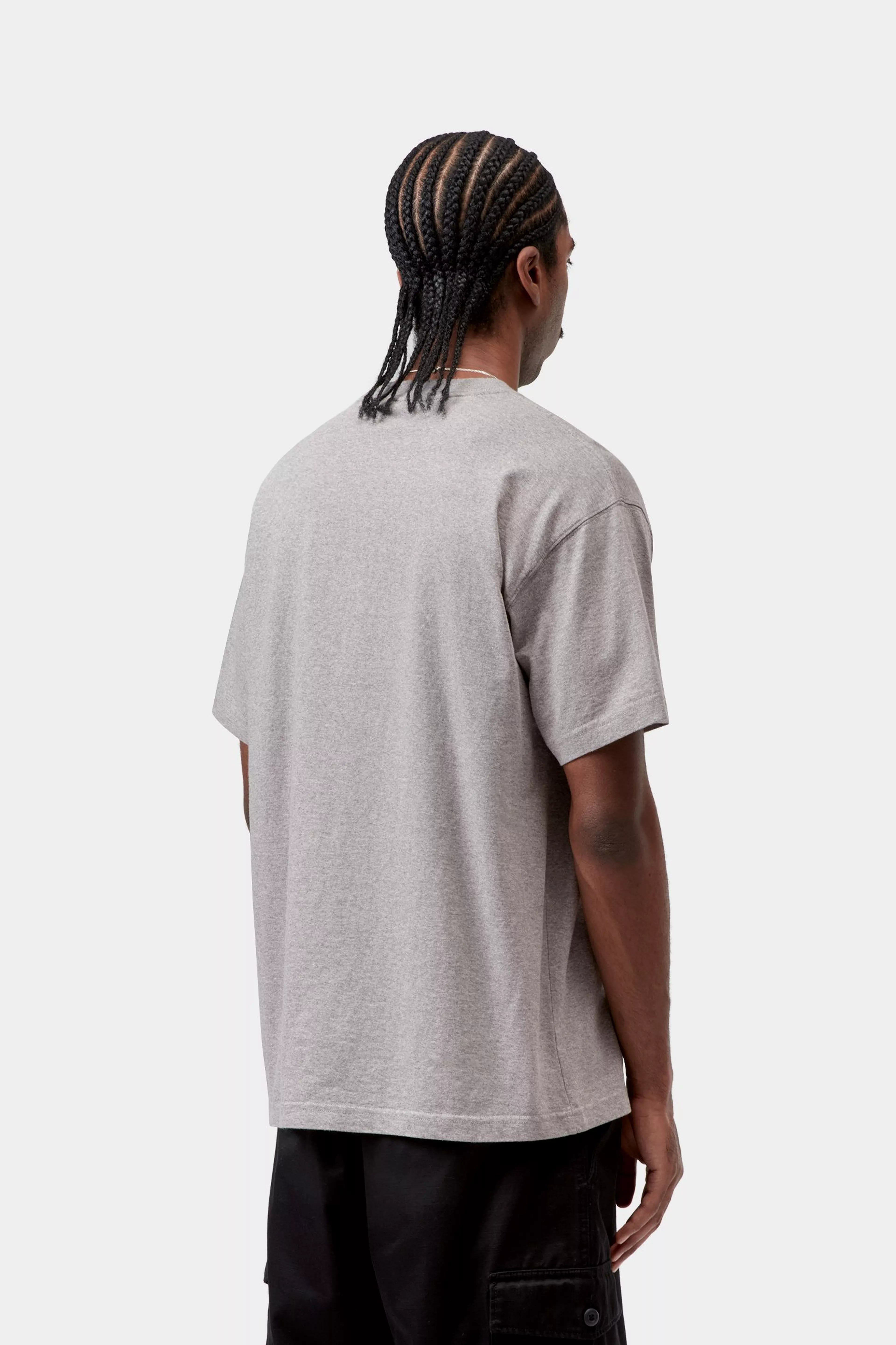 S/S Heavy Duty T-Shirt - Grey Heather (heavy enzyme wash)