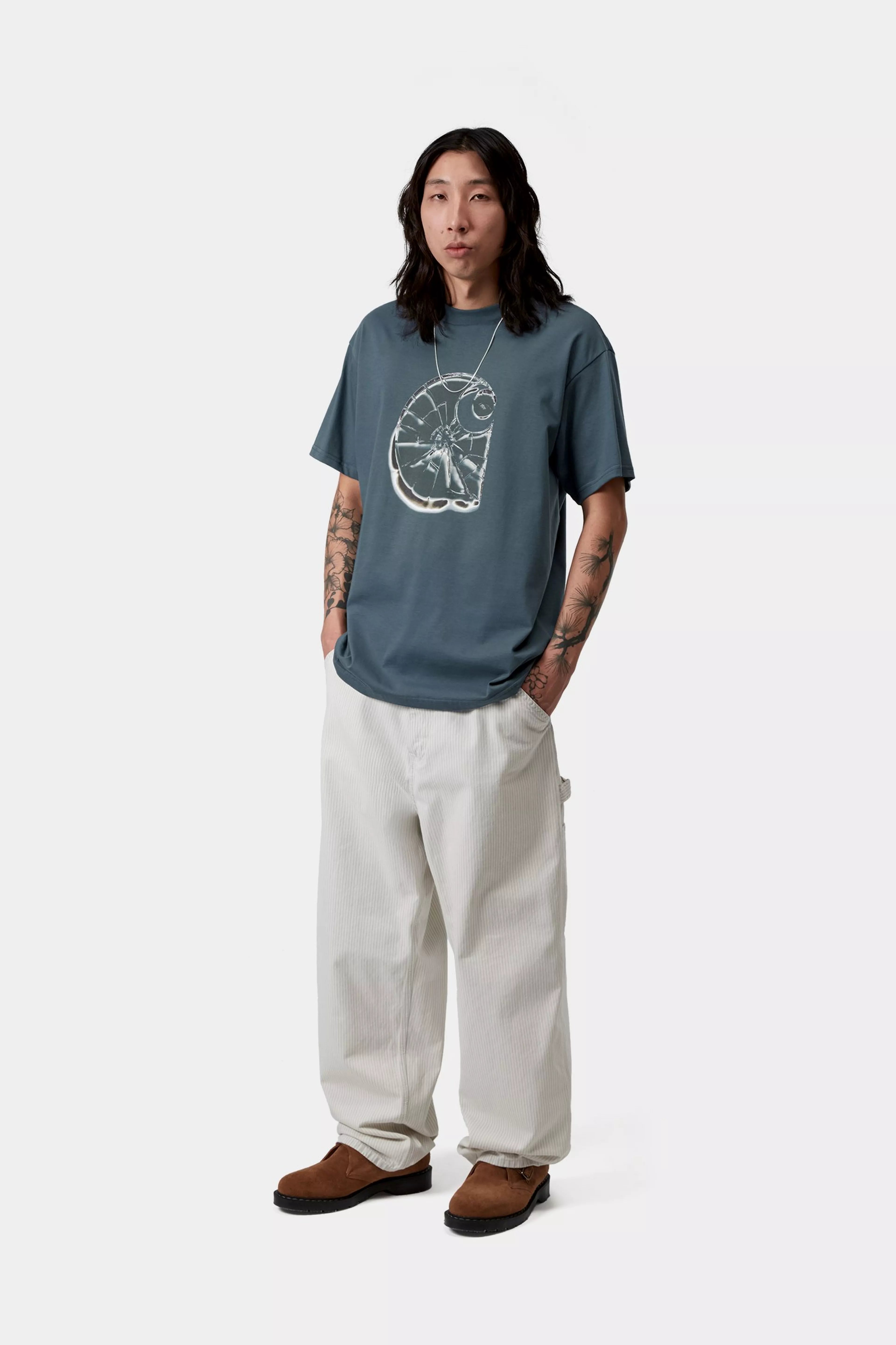 S/S Shattered T-Shirt - Office Blue 4