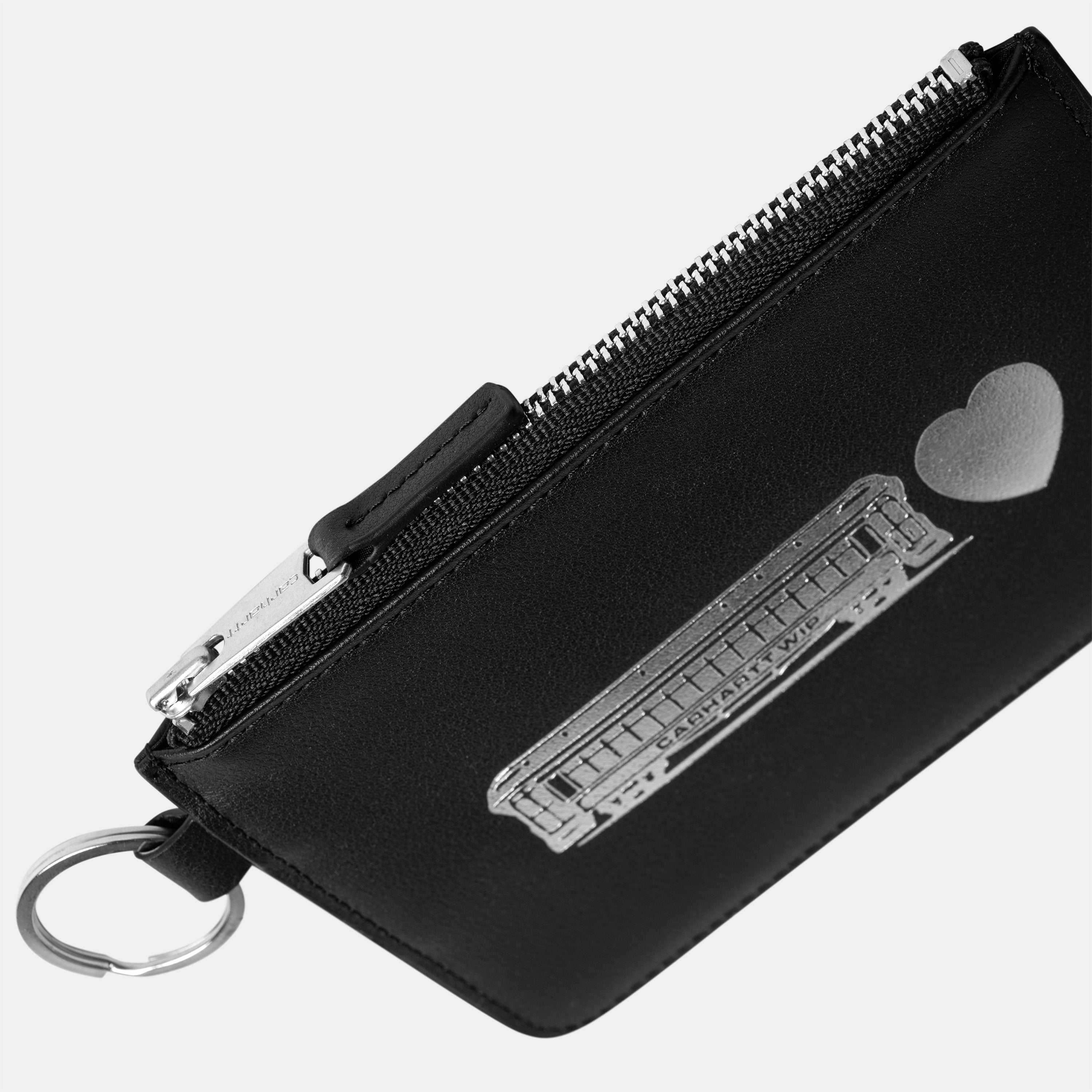 Deconstructed Leather Wallet - Black/Silver 3