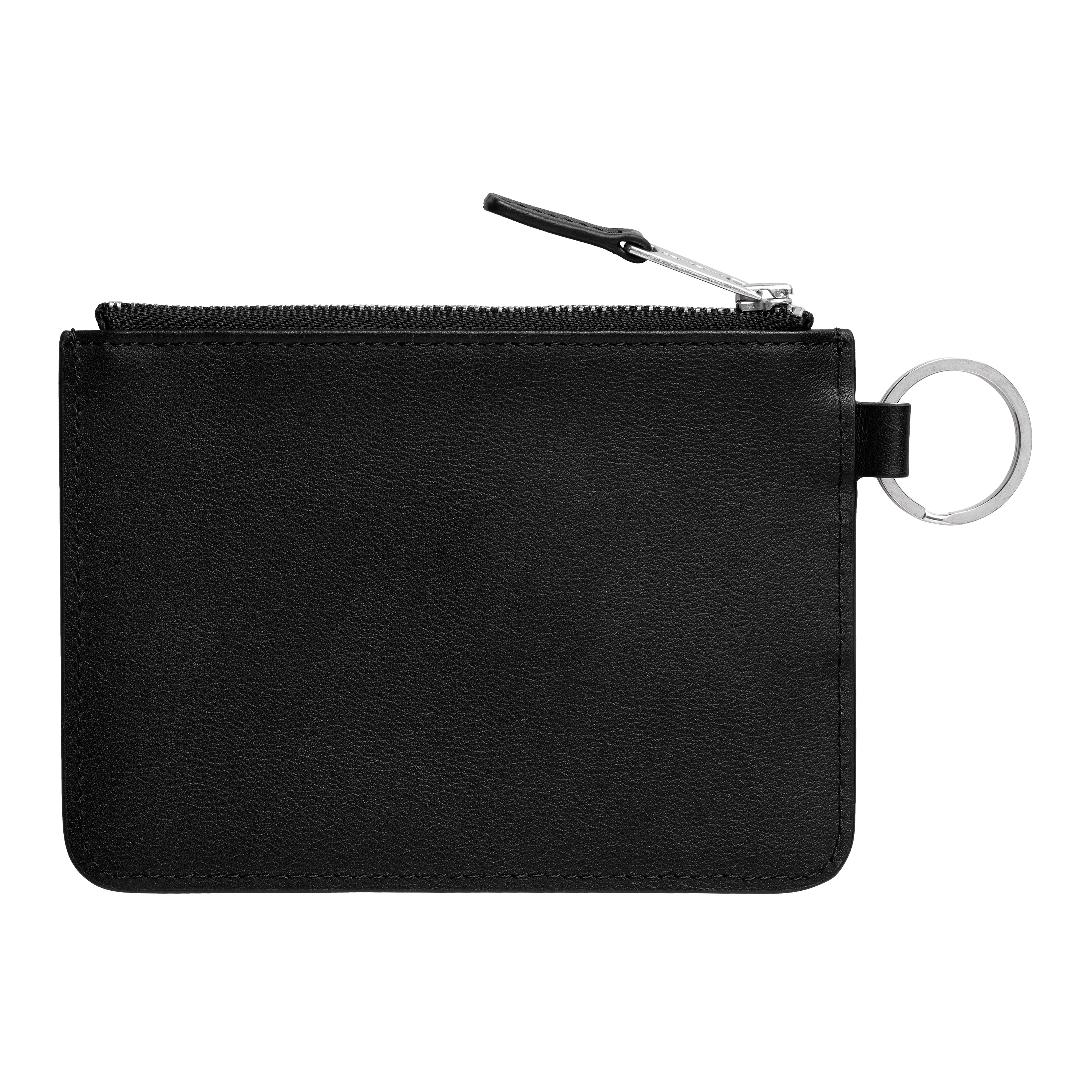 Deconstructed Leather Wallet - Black/Silver