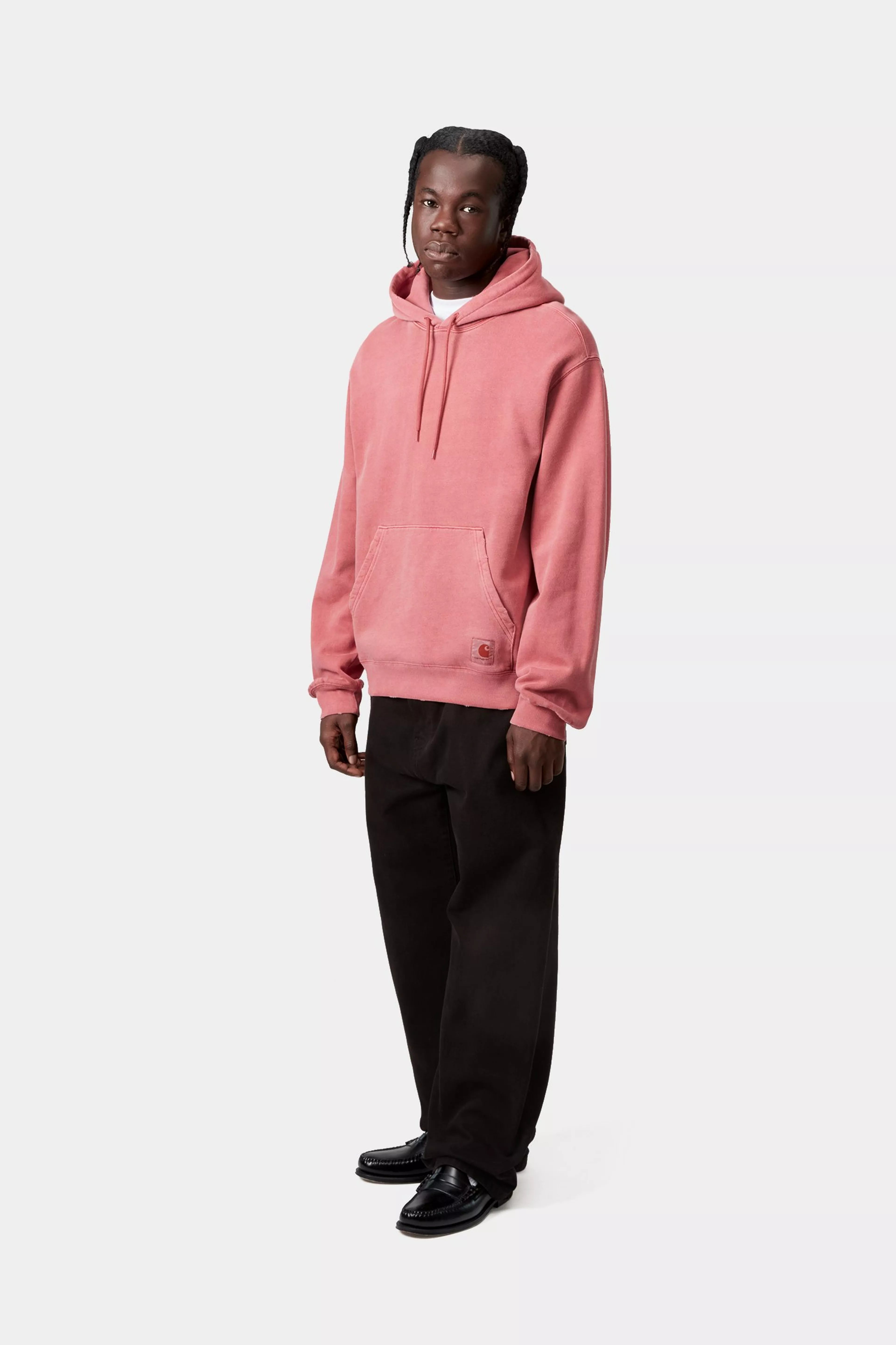 Hooded Torion Sweat - Marsala (grind wash) 4