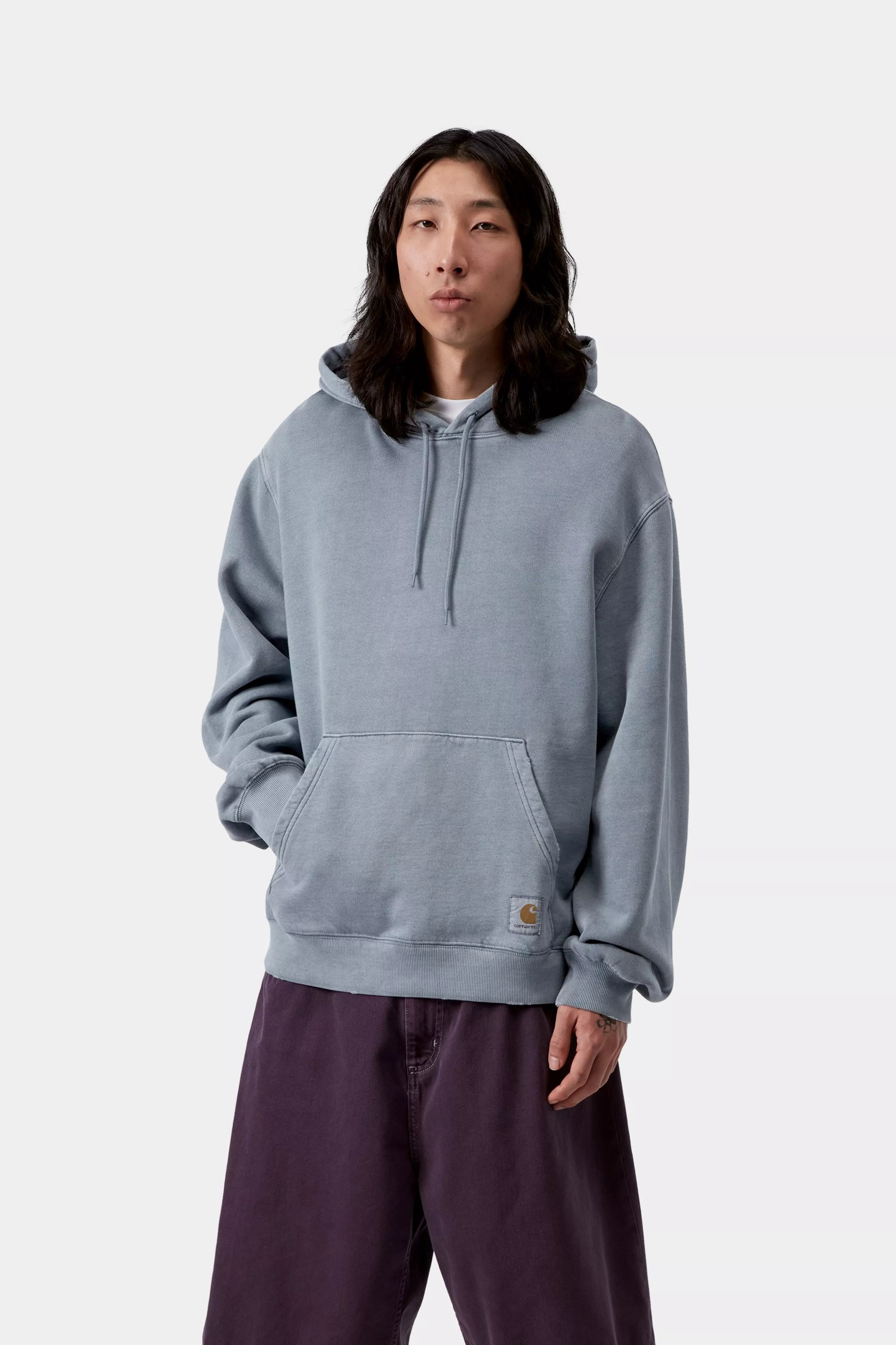 Hooded Torion Sweat - Office Blue (grind wash) 2