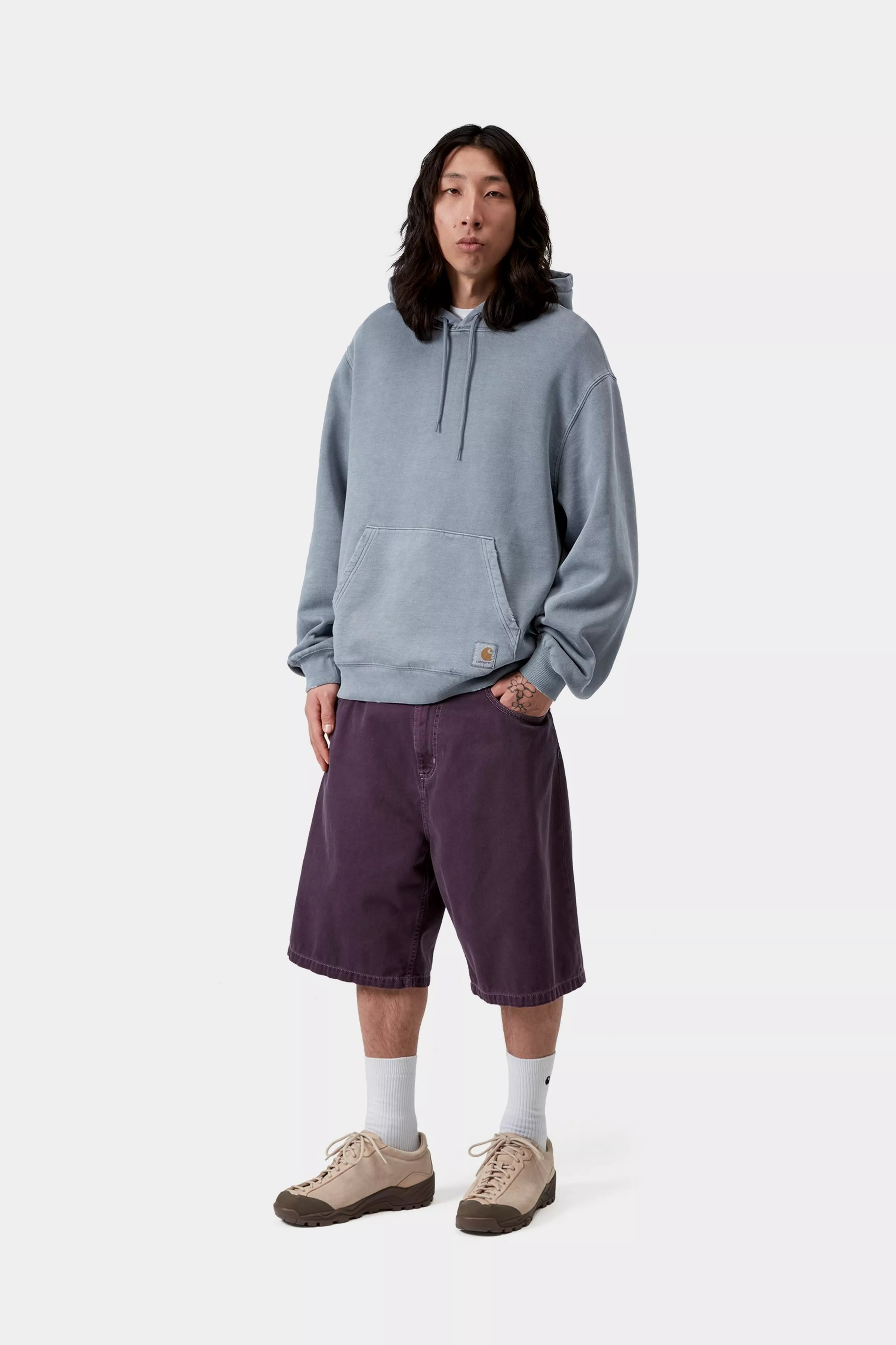 Hooded Torion Sweat - Office Blue (grind wash)
