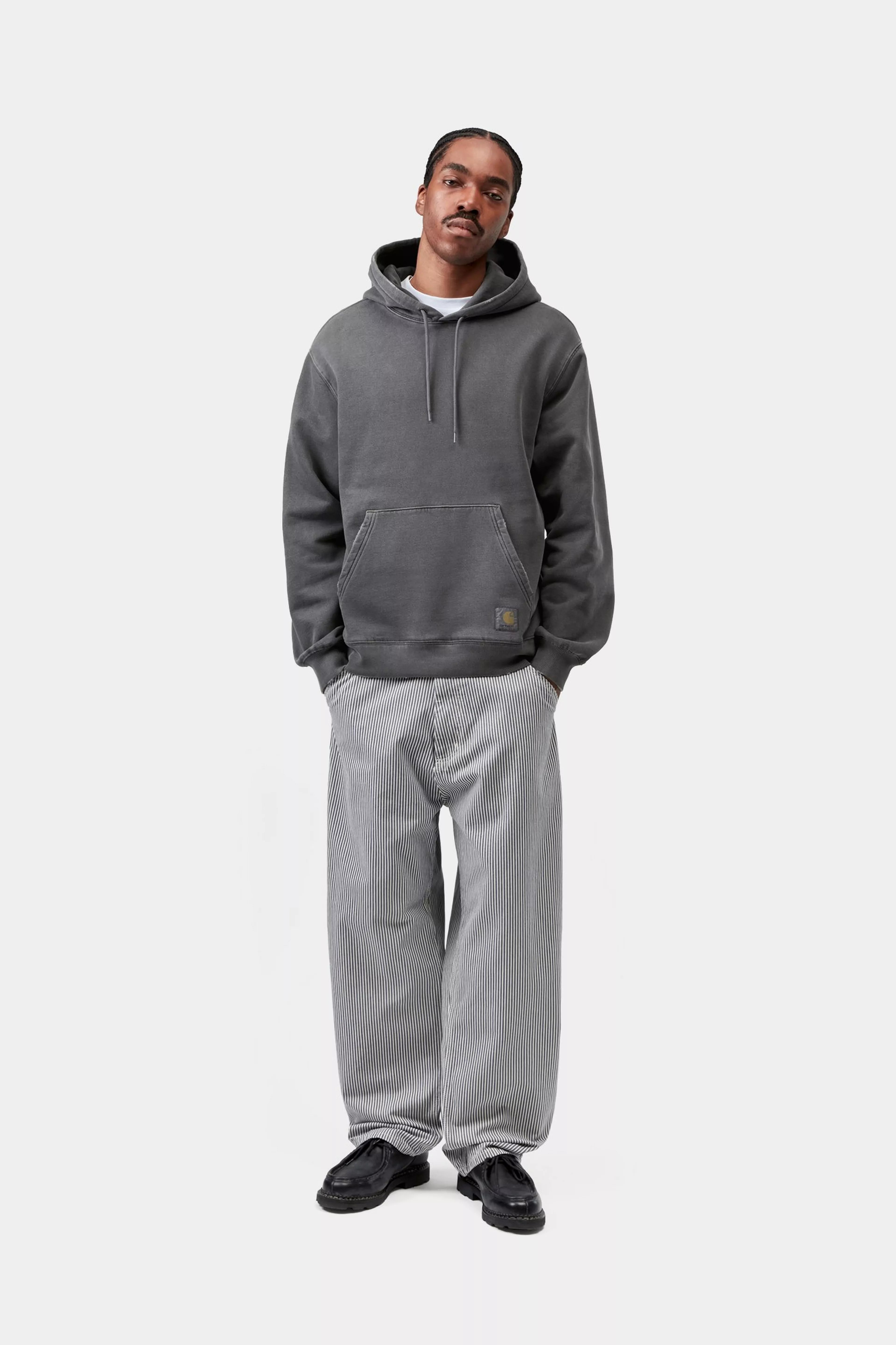 Hooded Torion Sweat - Black (grind wash) 4