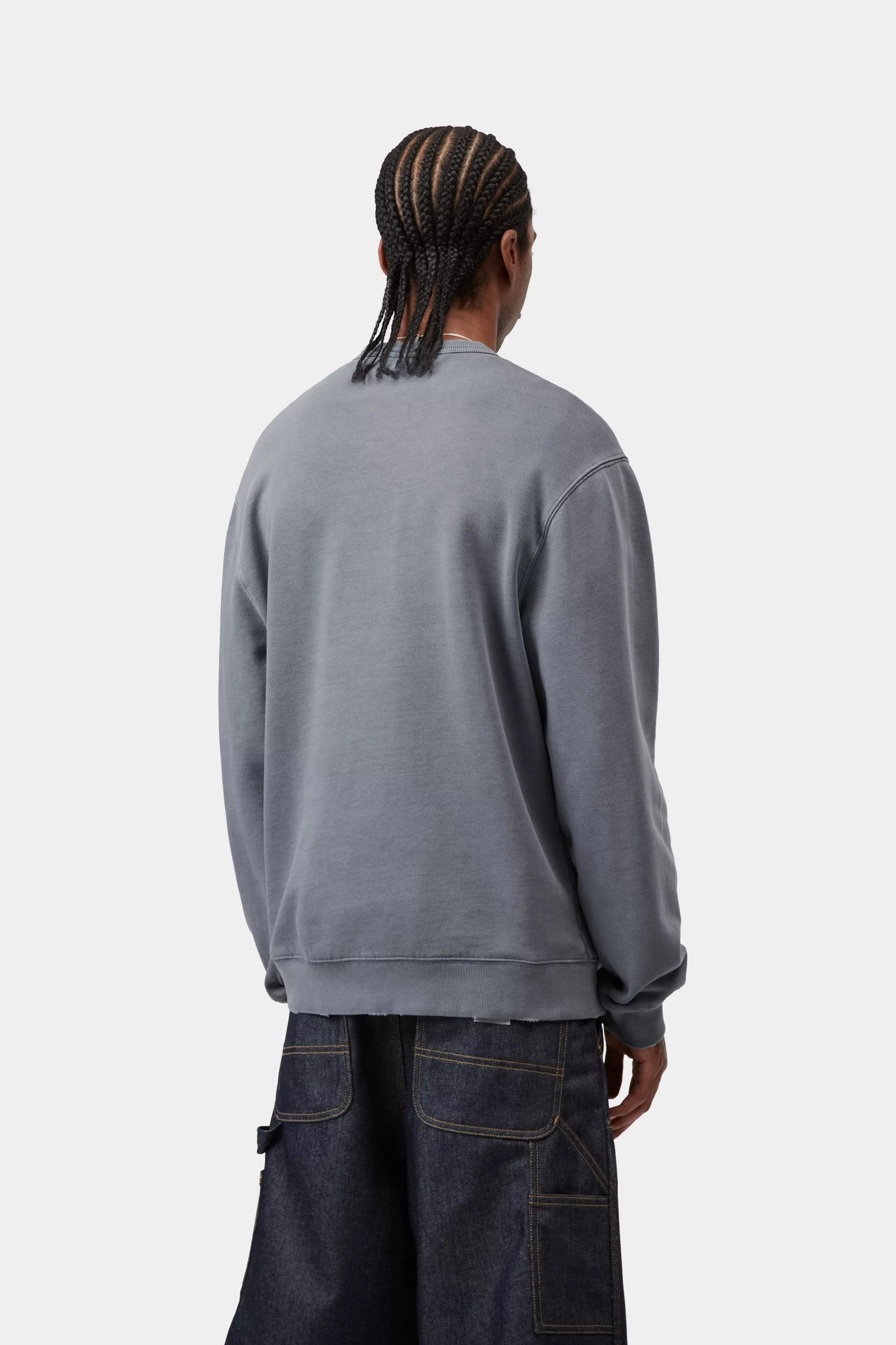 Torion Sweat - Office Blue (grind wash) 3