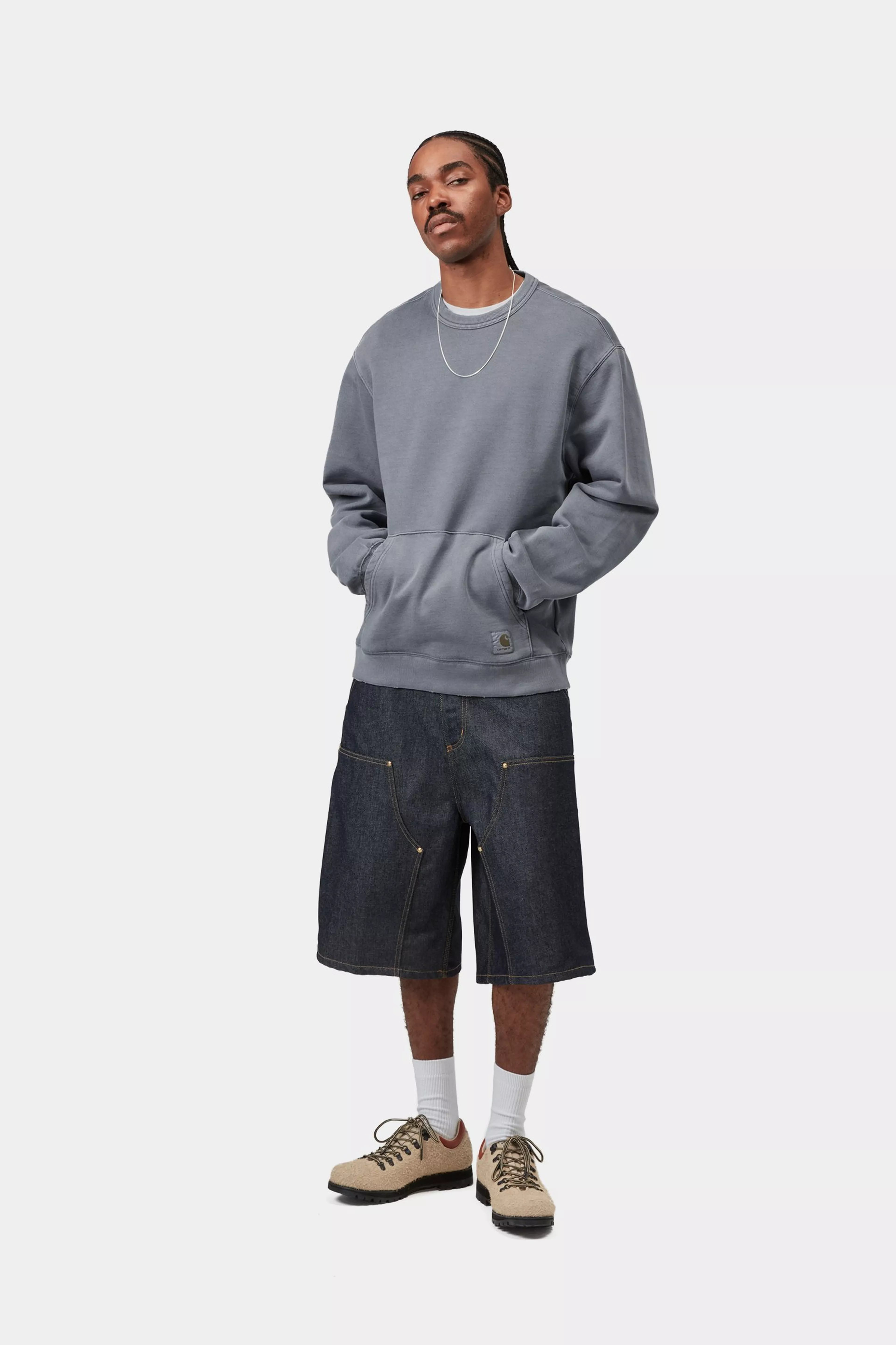 Torion Sweat - Office Blue (grind wash) 4