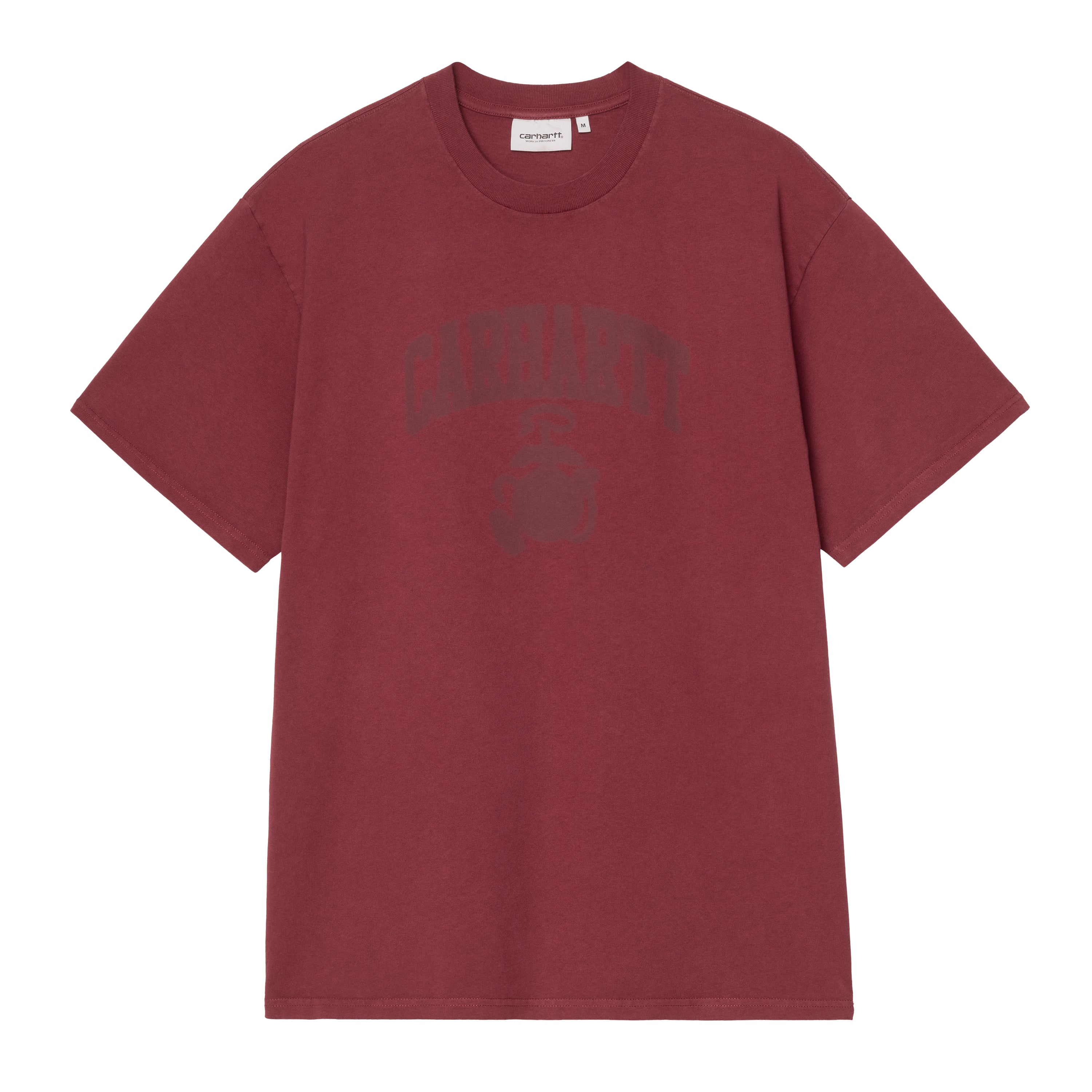 S/S Faded Pond Corps T-Shirt - Marsala (heavy stone wash) 1