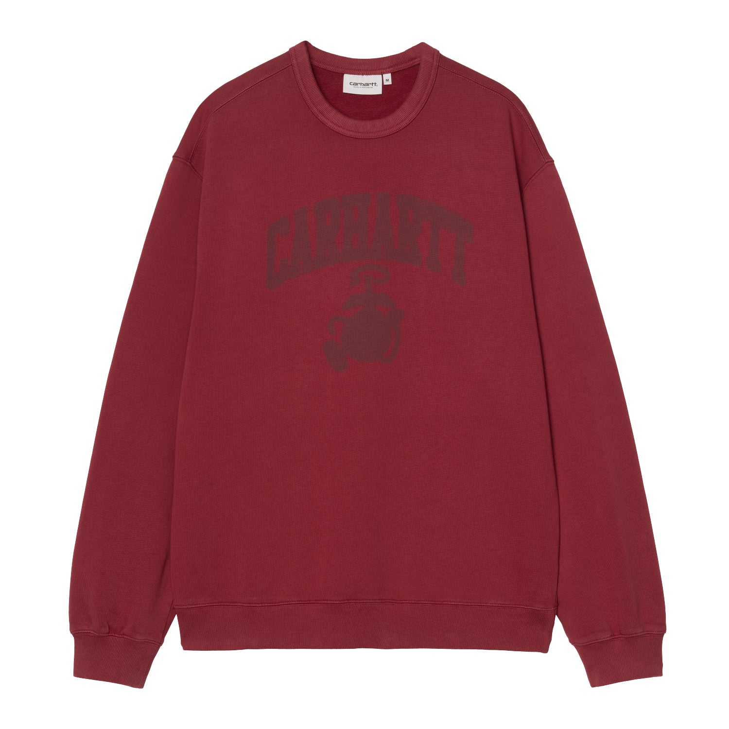 Faded Pond Corps Sweat - Marsala (heavy stone wash)
