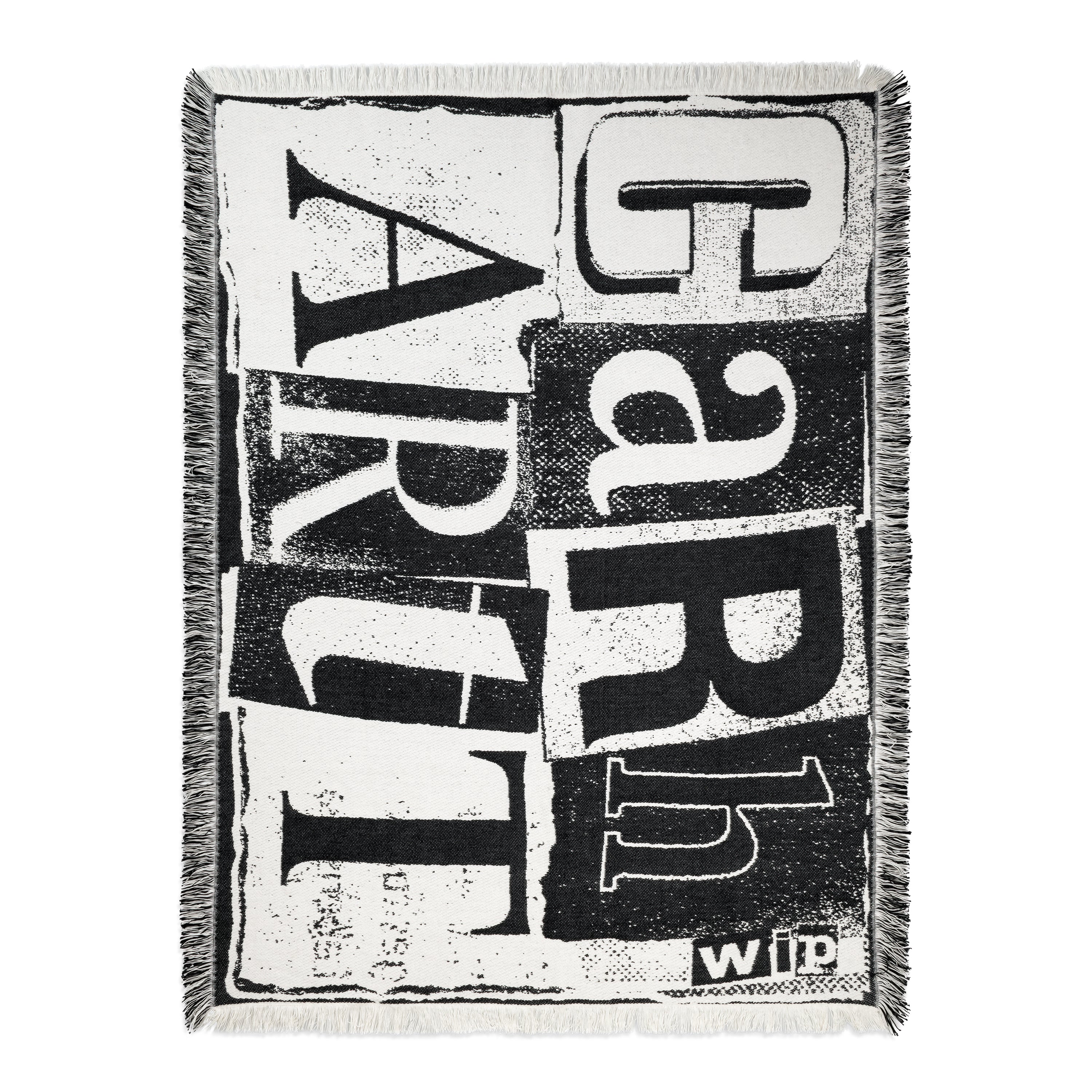 Letterpress Blanket - Black / Wax