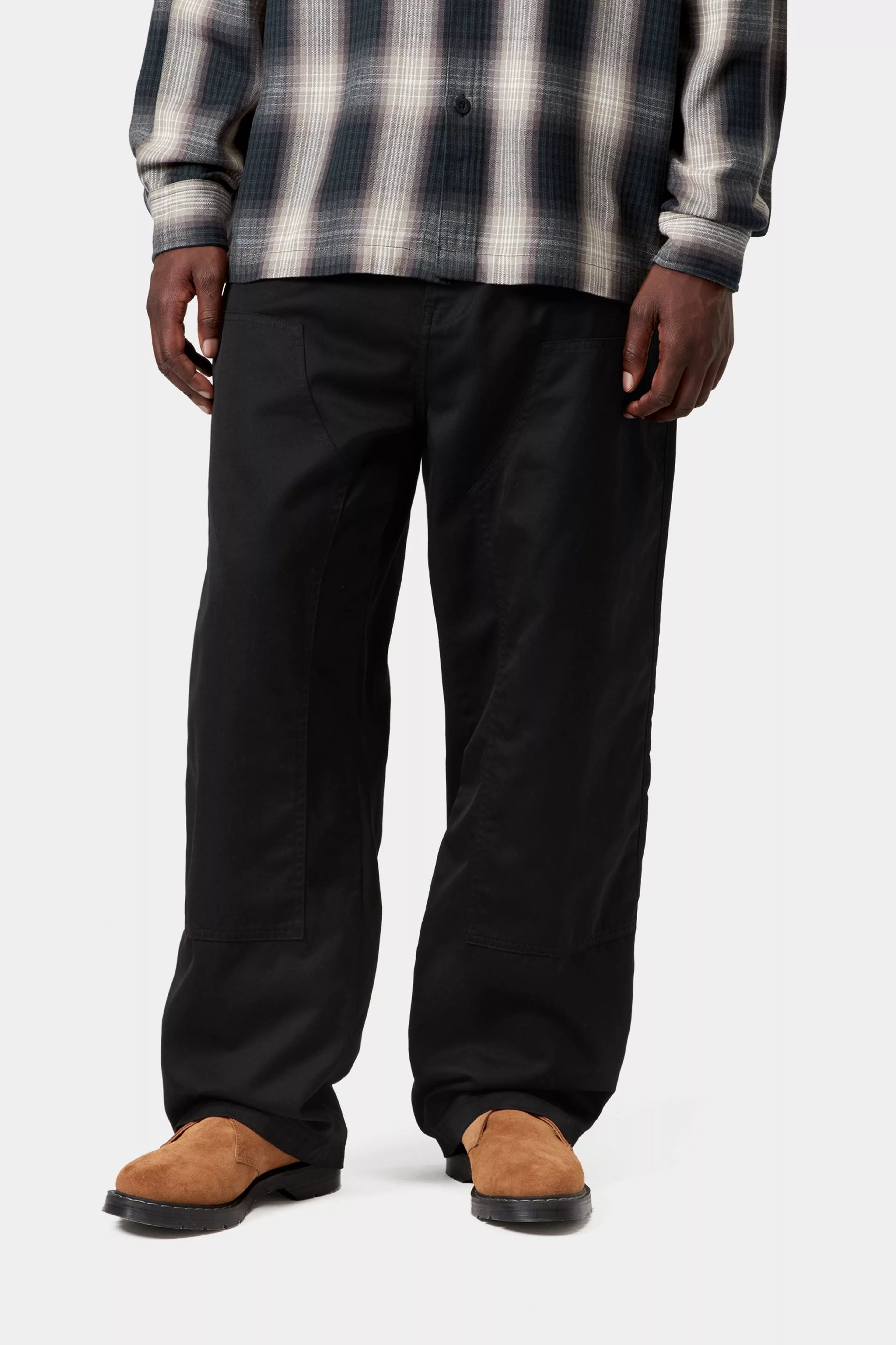 Brady Double Knee Chino Pant - Black (rinsed) 2