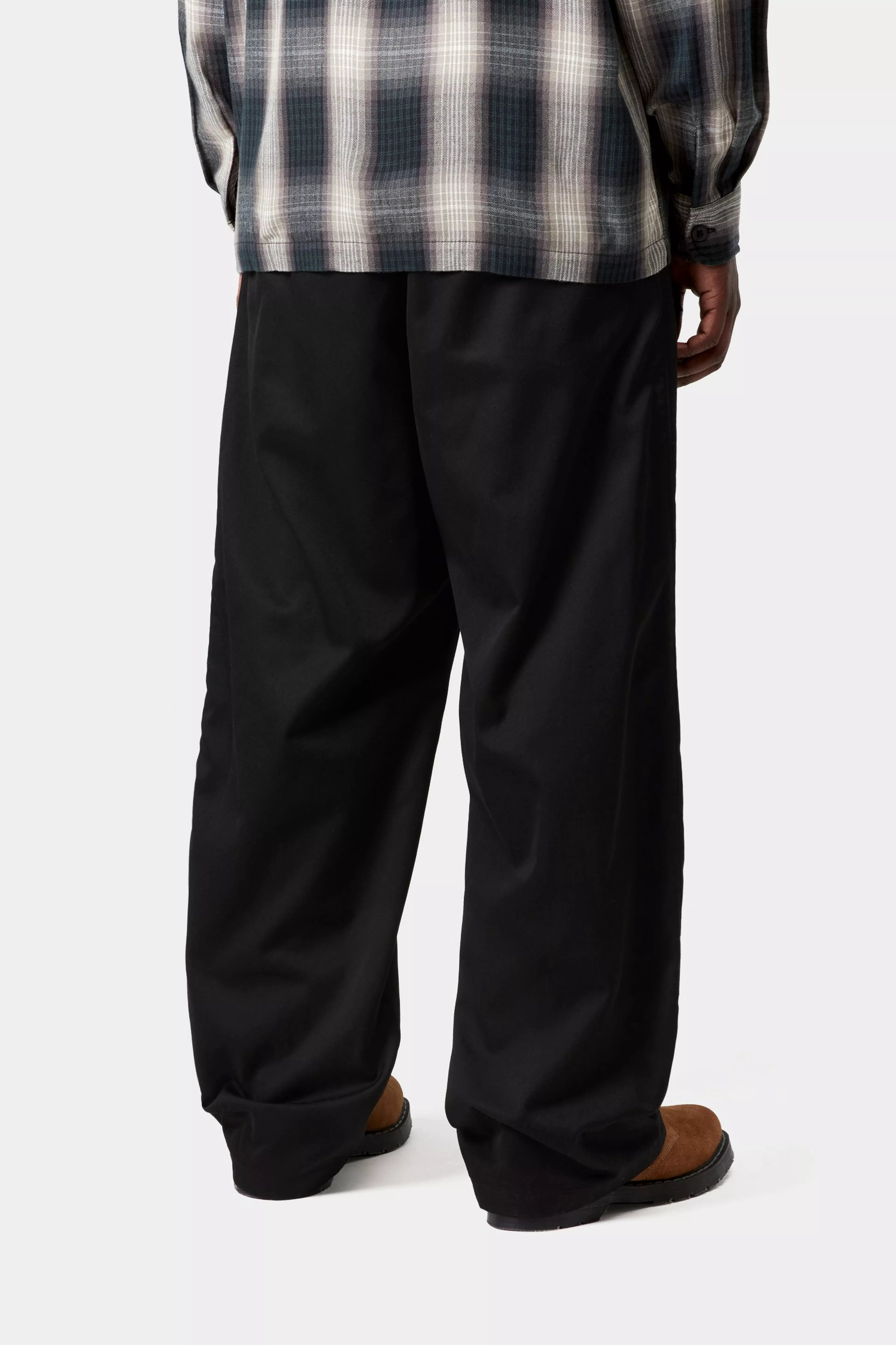 Brady Double Knee Chino Pant - Black (rinsed) 4