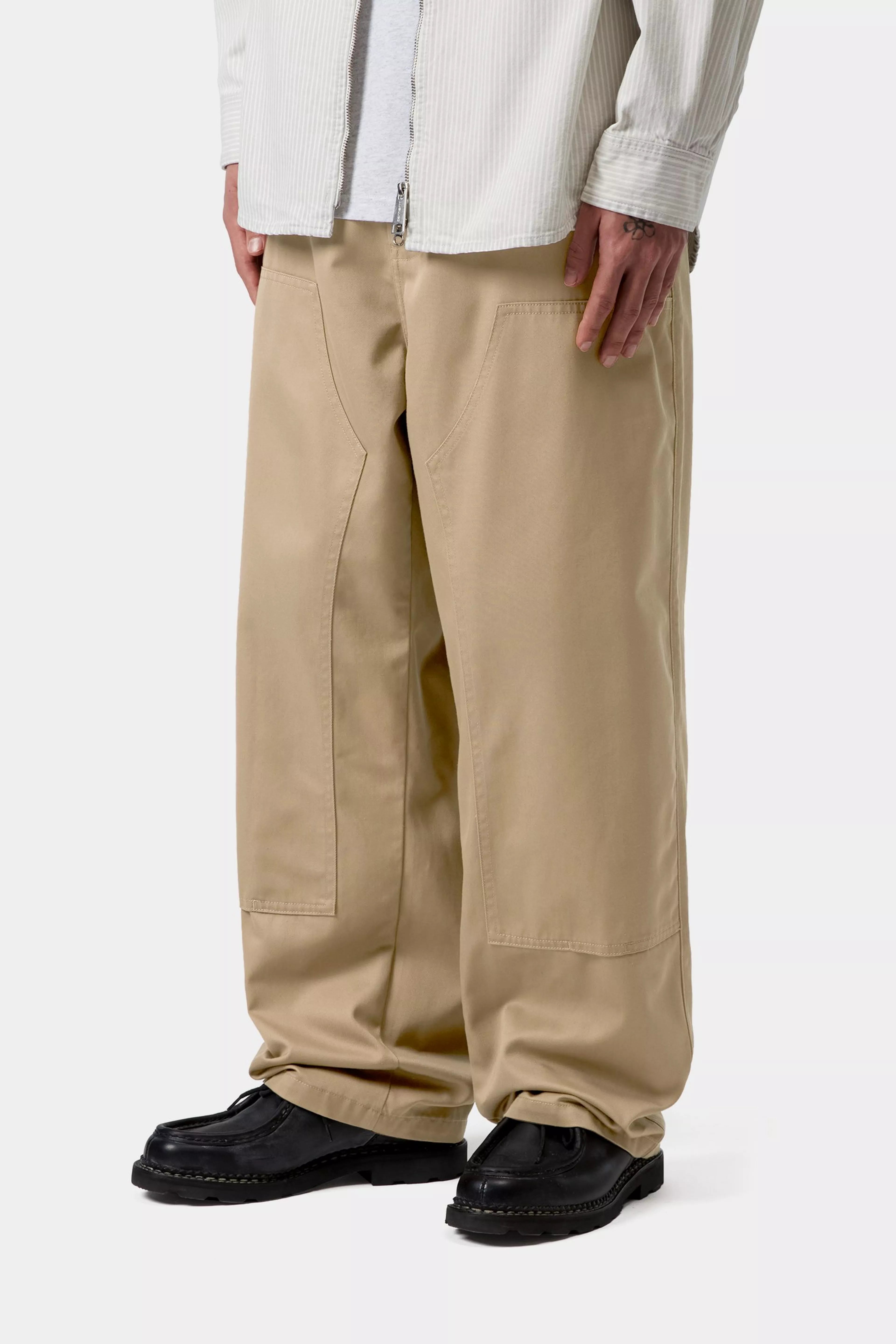 Brady Double Knee Chino Pant - Leather (rinsed)