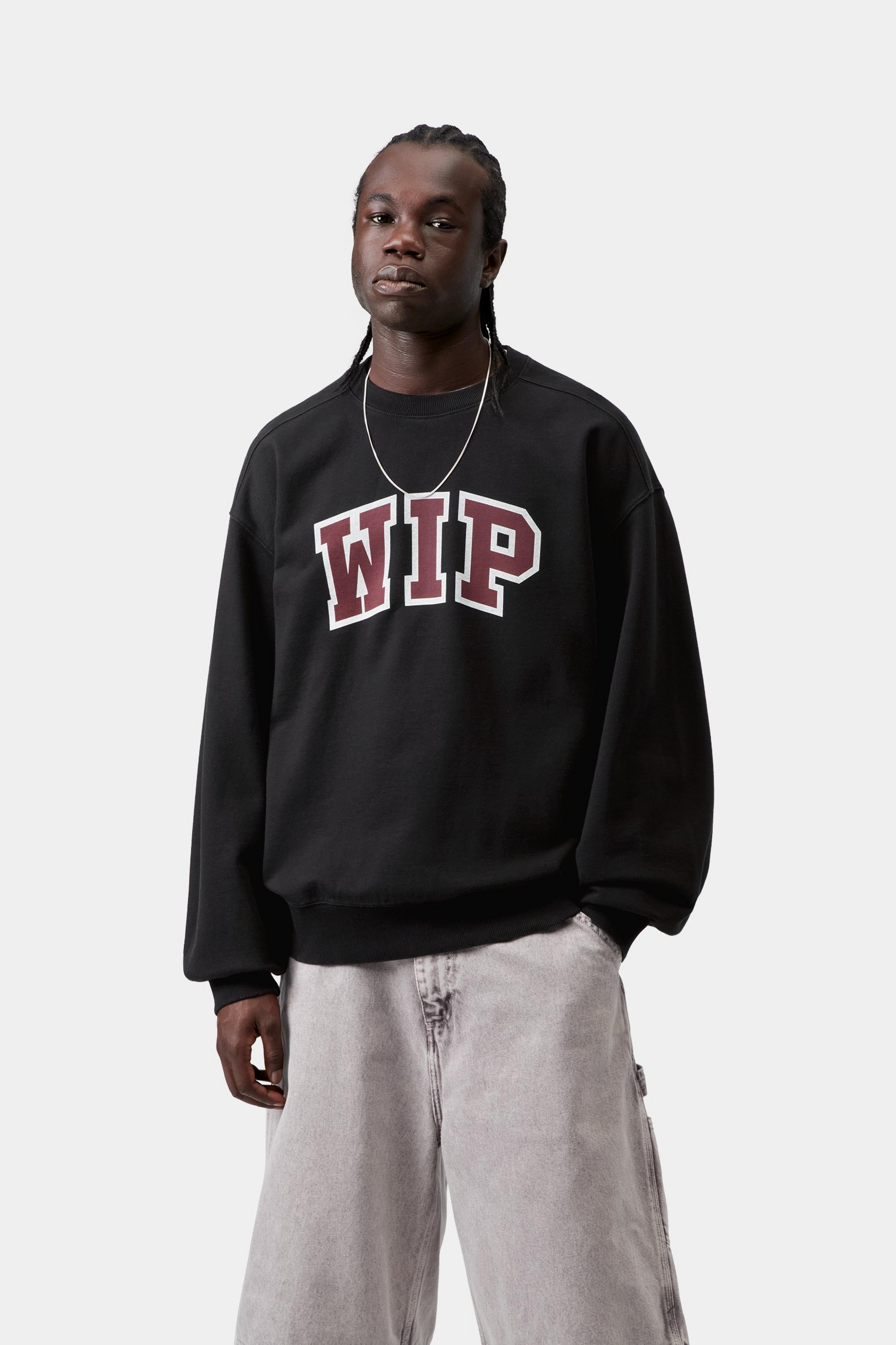 Wip Iii Sweat - Black (heavy stone wash)