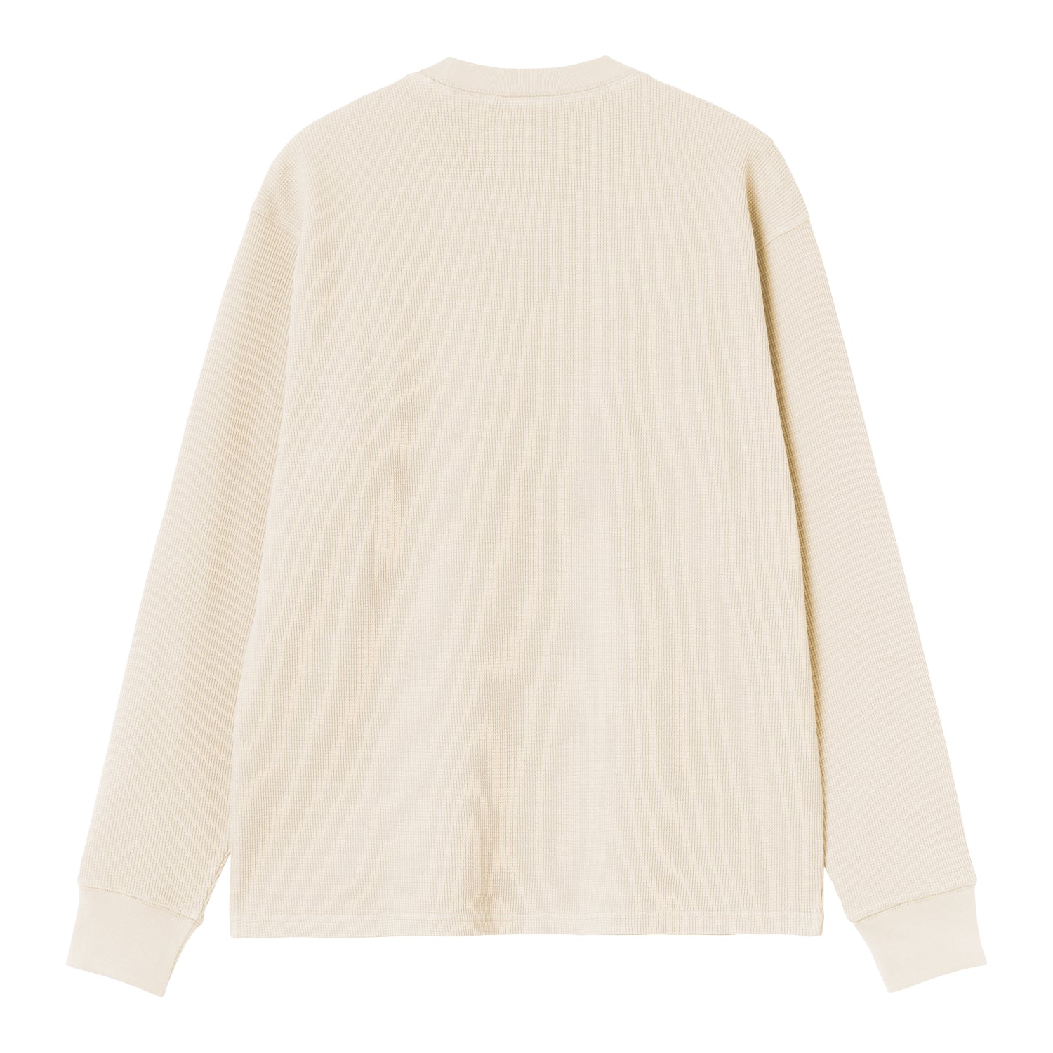 L/S Eightynine Waffle T-Shirt - Natural / Black