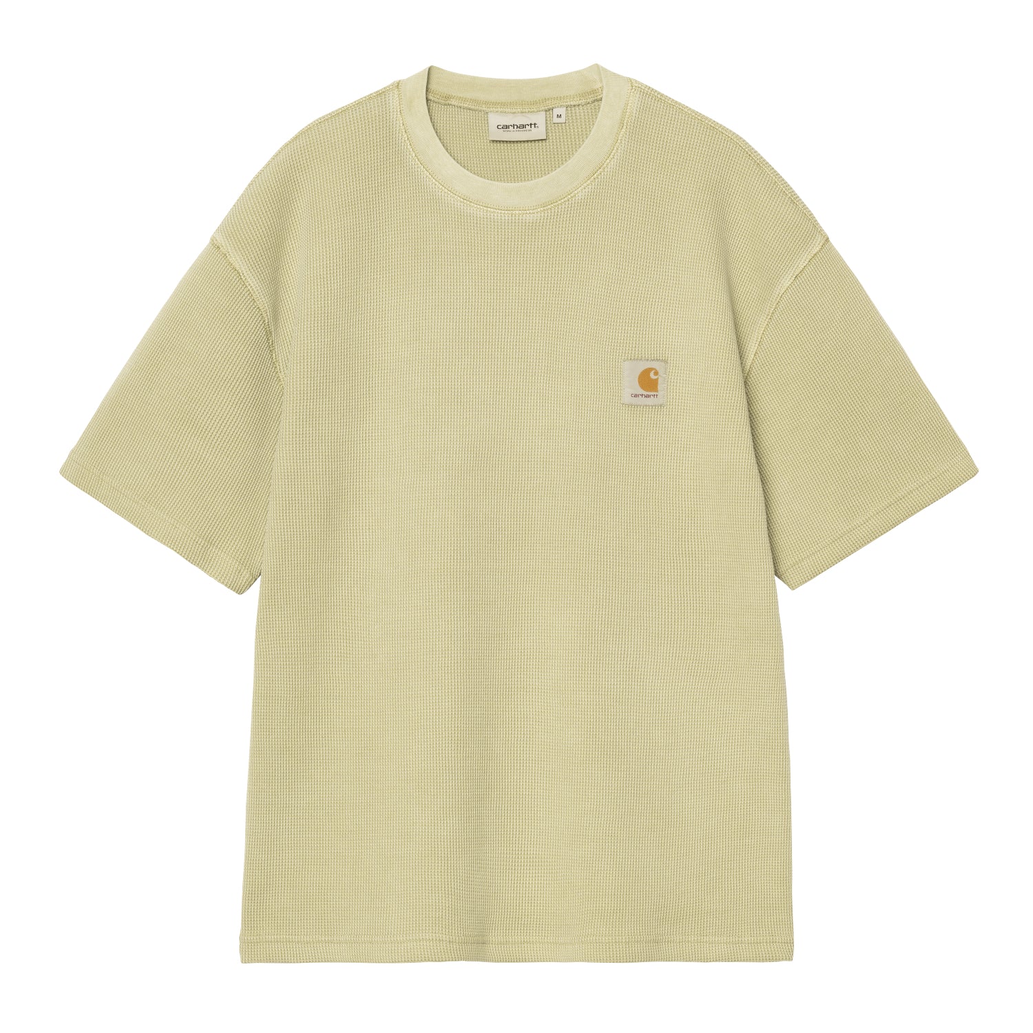 S/S Nelson Waffle T-Shirt - Gentle Green (garment dyed)