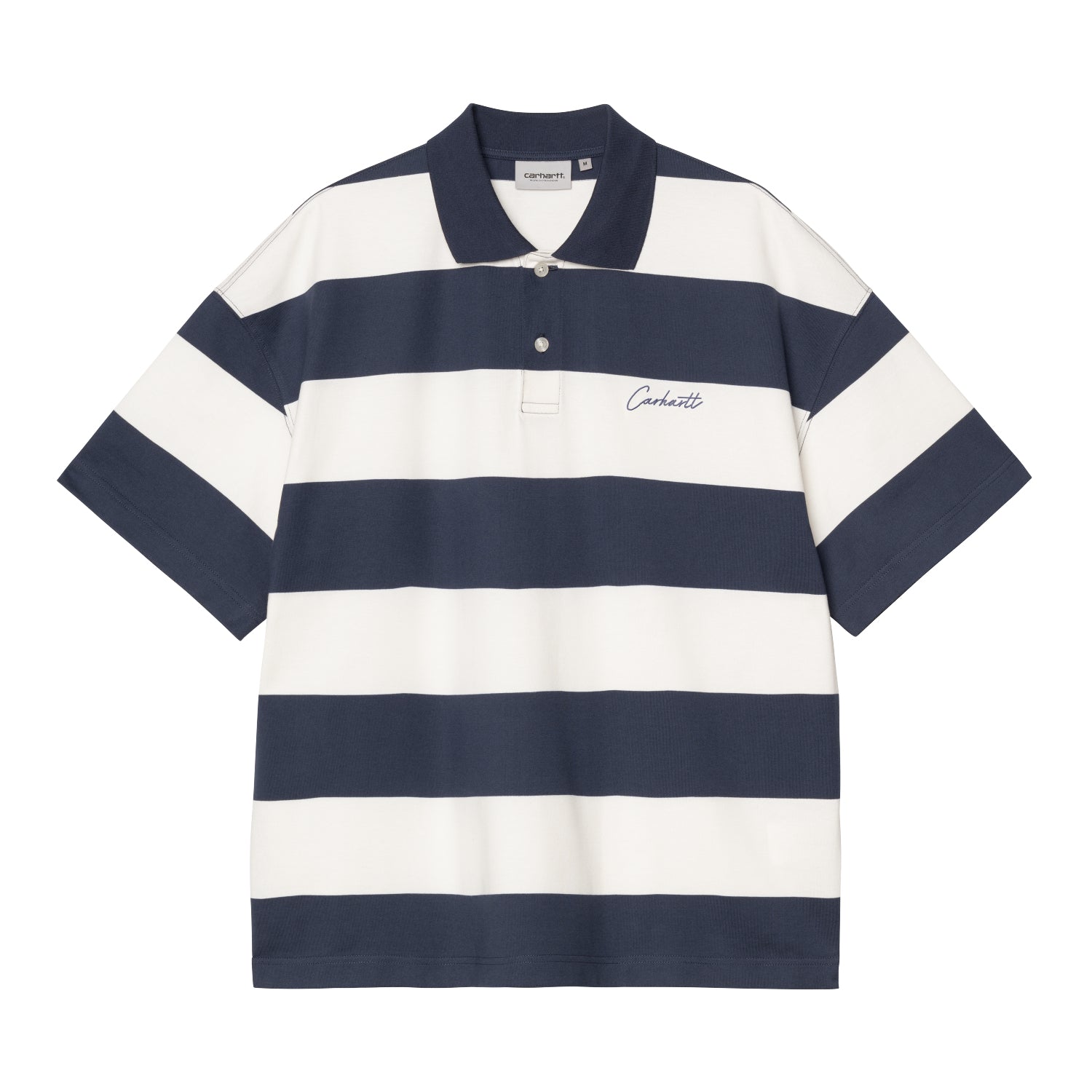 S/S Delray Polo - Delray Stripe, Blue