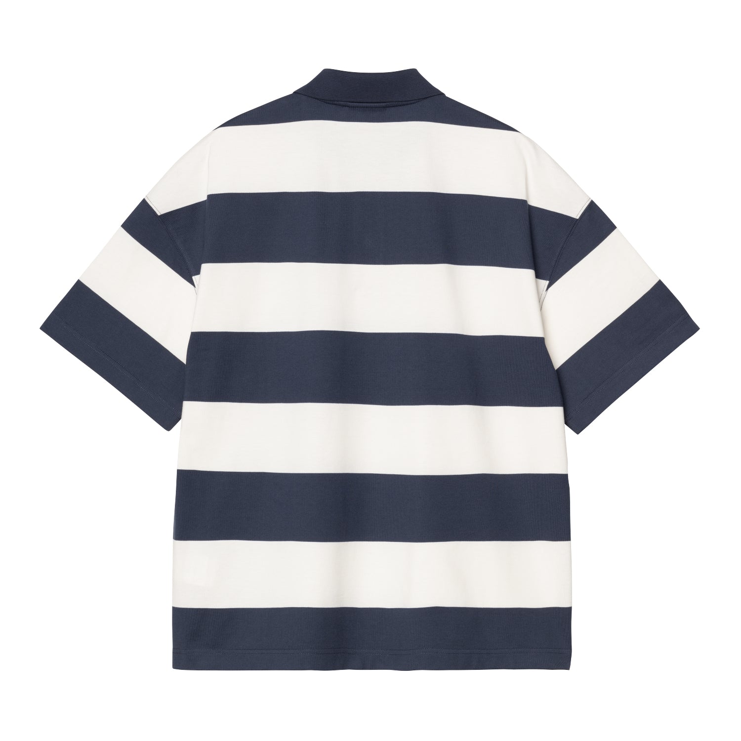 S/S Delray Polo - Delray Stripe, Blue