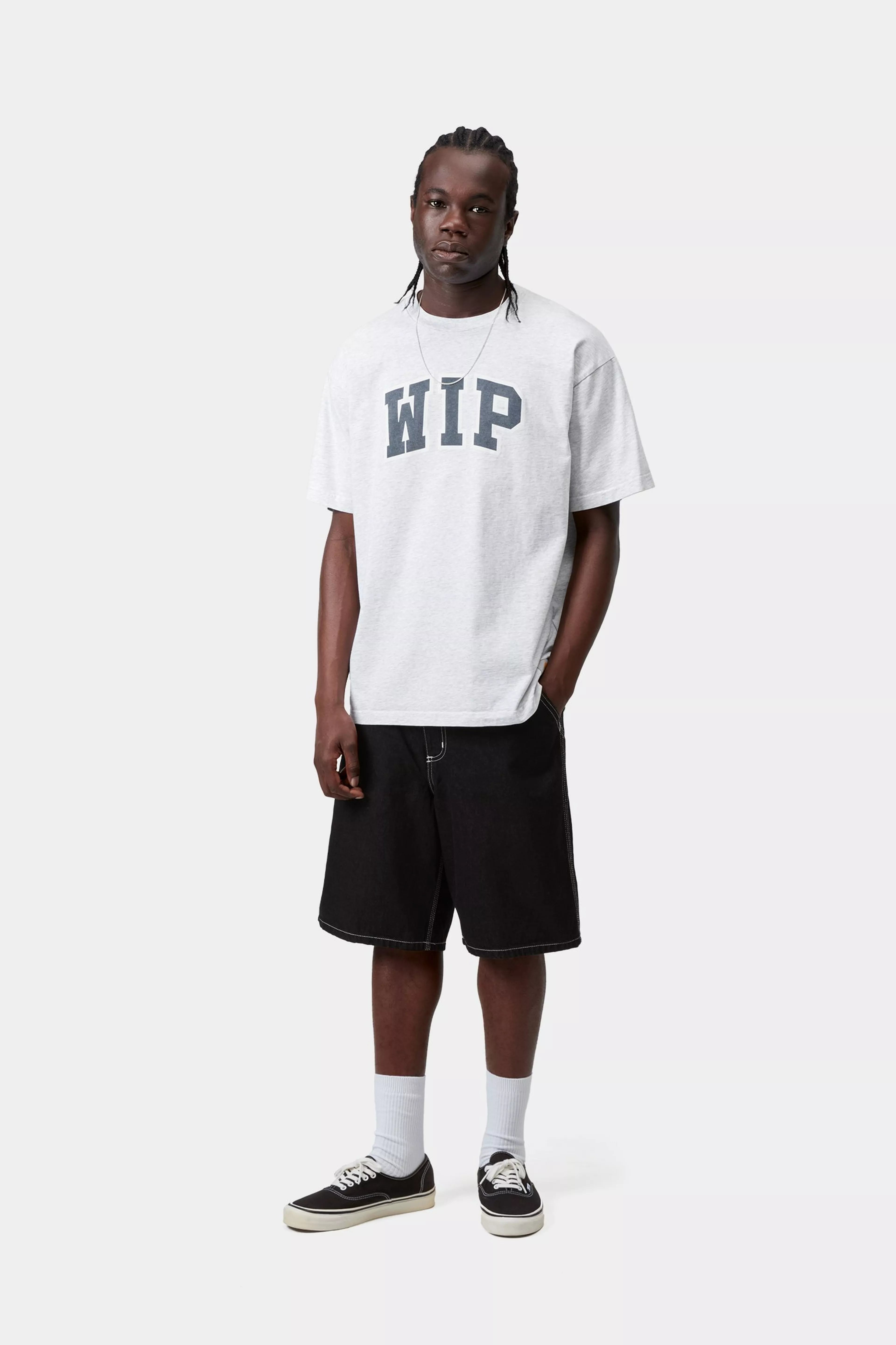 S/S Wip Iii T-Shirt - Ash Heather (heavy stone wash) 4
