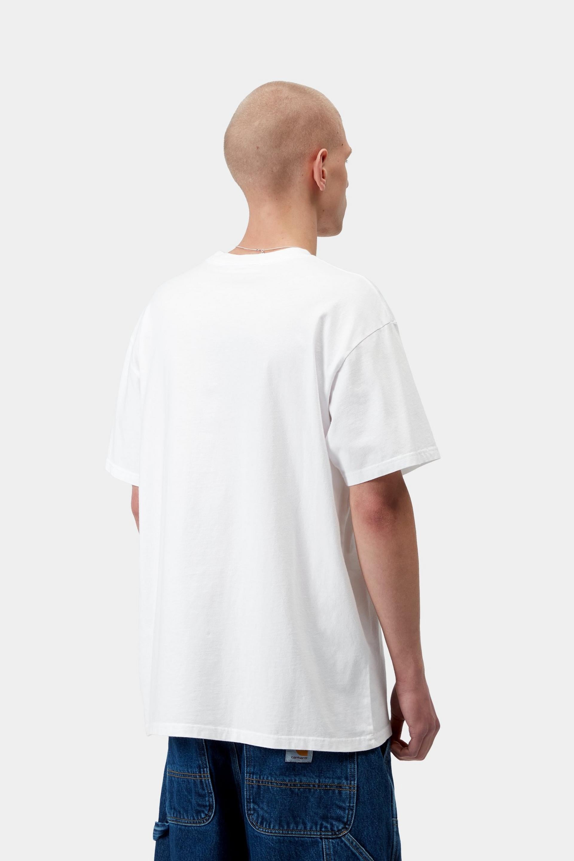 S/S Coat Of Arms T-Shirt - White (heavy stone wash)
