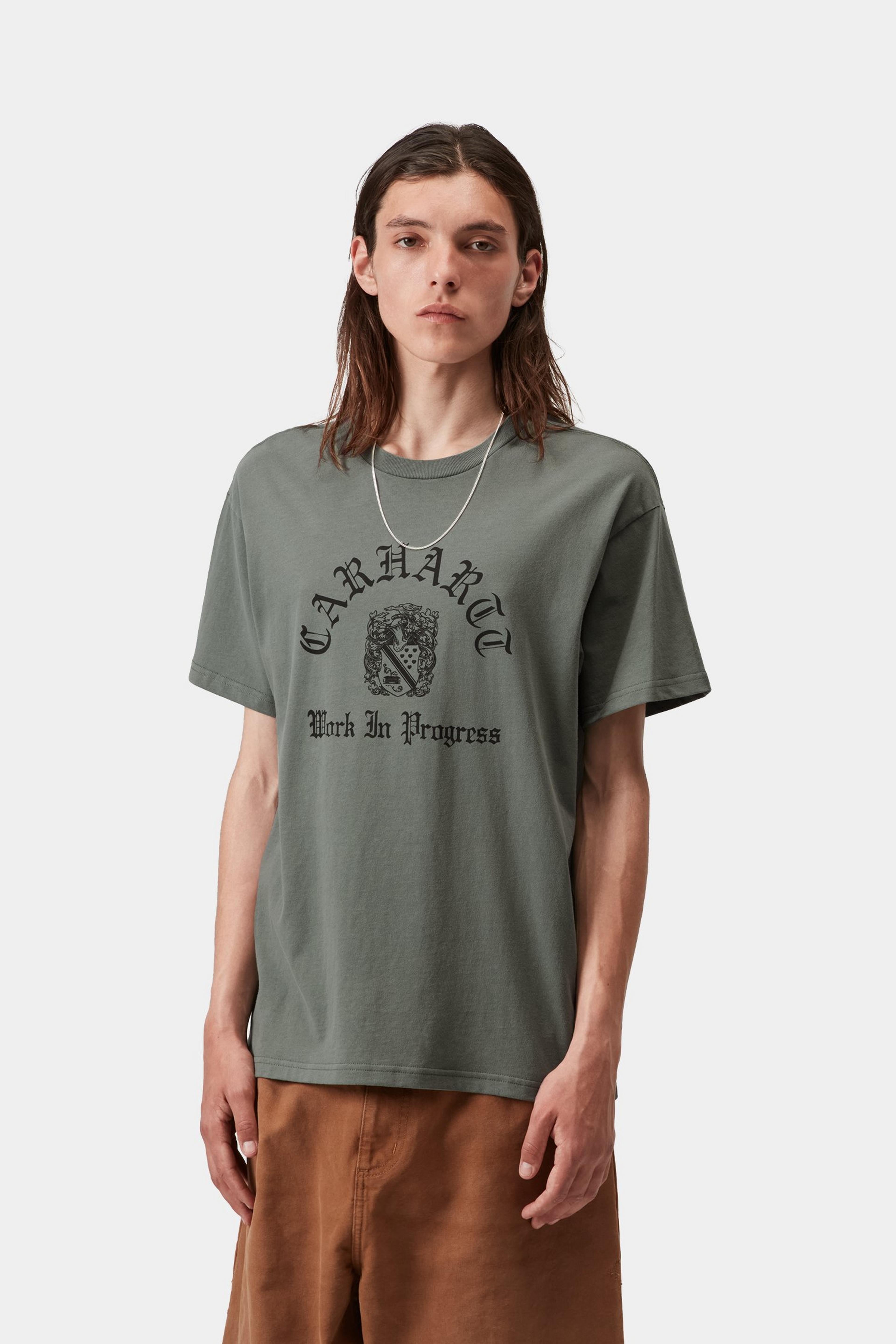 S/S Coat Of Arms T-Shirt - Velvet Green (garment dyed)