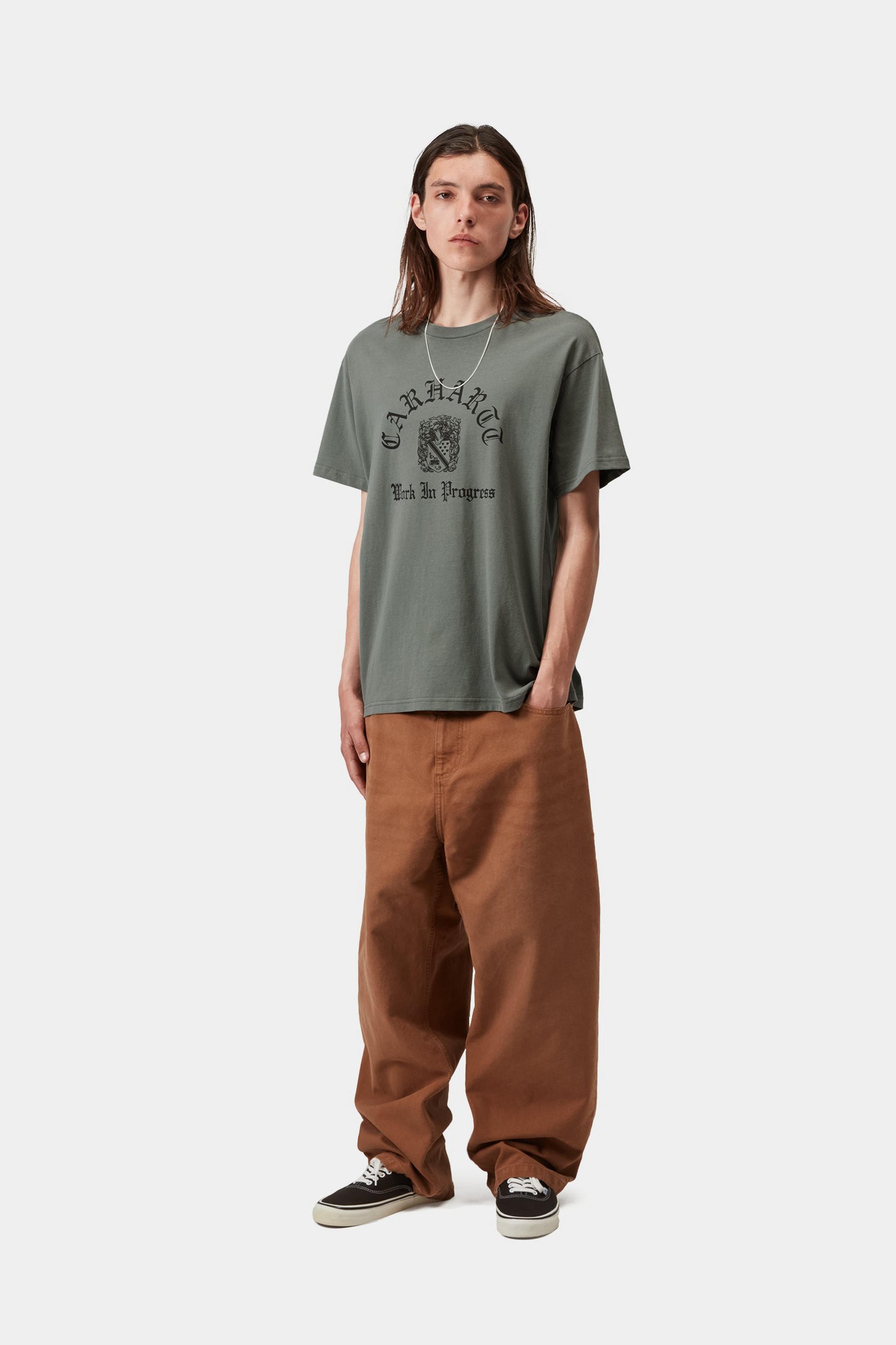 S/S Coat Of Arms T-Shirt - Velvet Green (garment dyed)