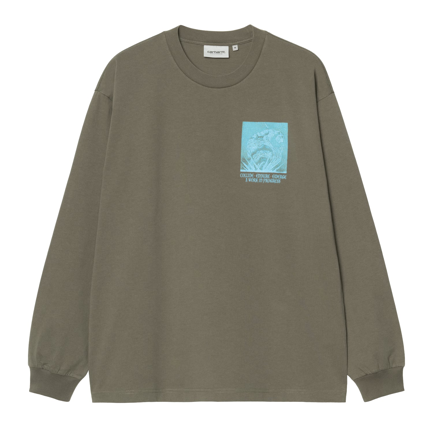 L/S Emerge T-Shirt - Leaf (stone washed) 1